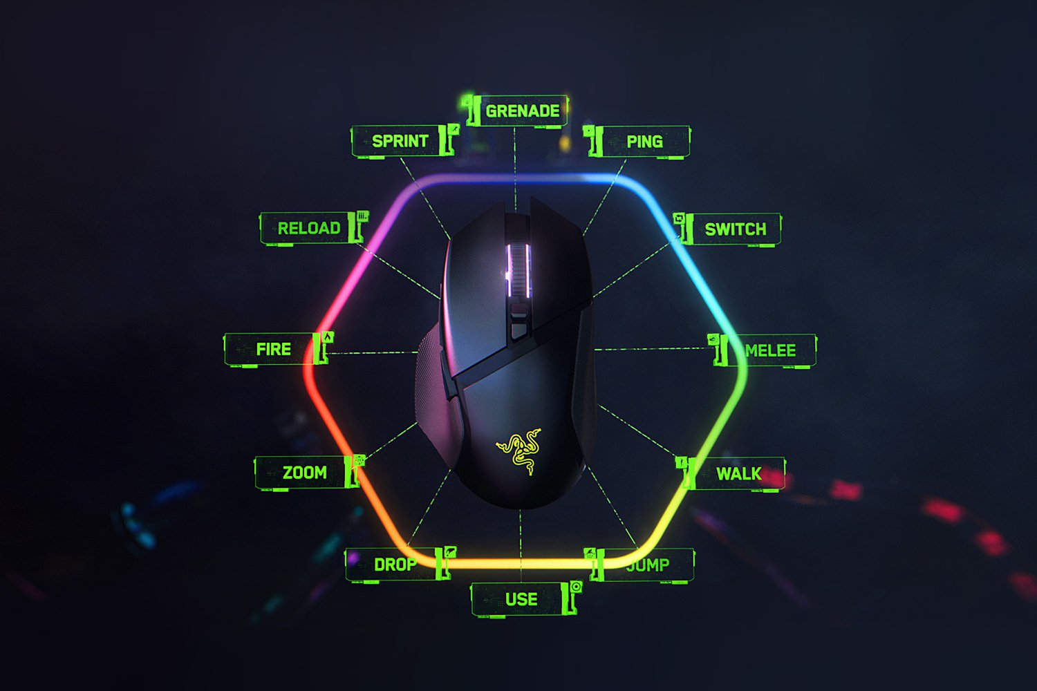 Razer Basilisk V3 pro - Maus - ergonomisch