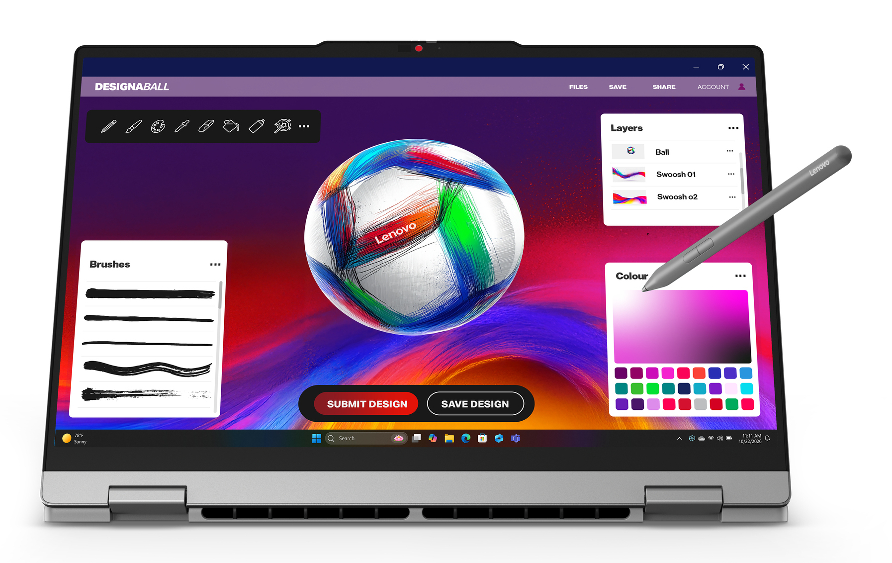 Lenovo IdeaPad 5 2-in-1 15AGP11 83UM - Flip-Design - AMD Ryzen AI 7 445 / 2 GHz - Win 11 Home - Rade