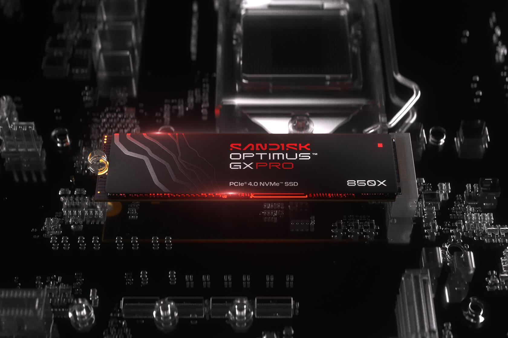 SanDisk Optimus GX PRO 850X - SSD - verschlüsselt - 4 TB - intern - M.2 2280 D5-M (M.2 2280 D5-M)