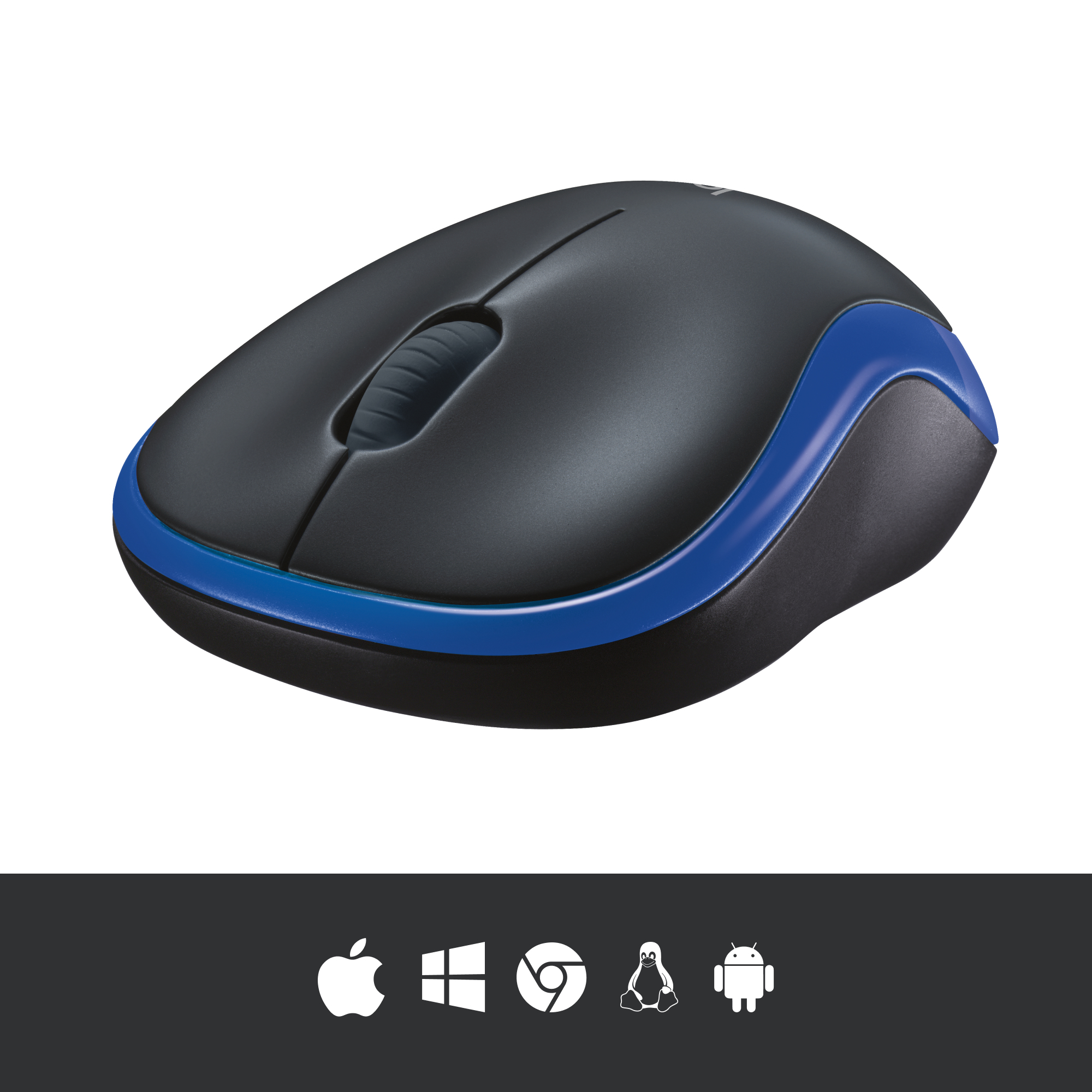 Logitech M185 - Maus - optisch - kabellos - 2.4 GHz - kabelloser Empfänger (USB)