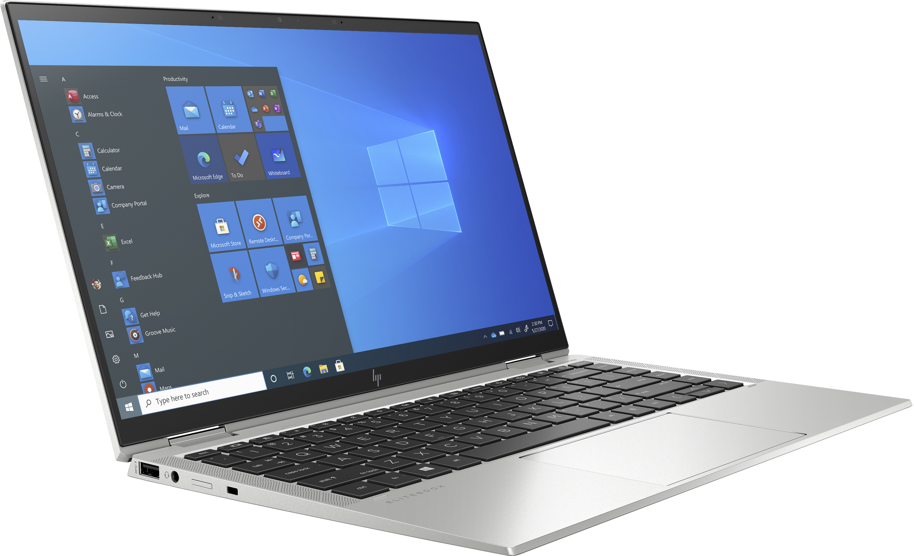 HP EliteBook x360 1040 G8, Intel® Core? i5, 2,4 GHz, 35,6 cm (14"), 1920 x 1080 Pixel, 8 GB, 256 GB