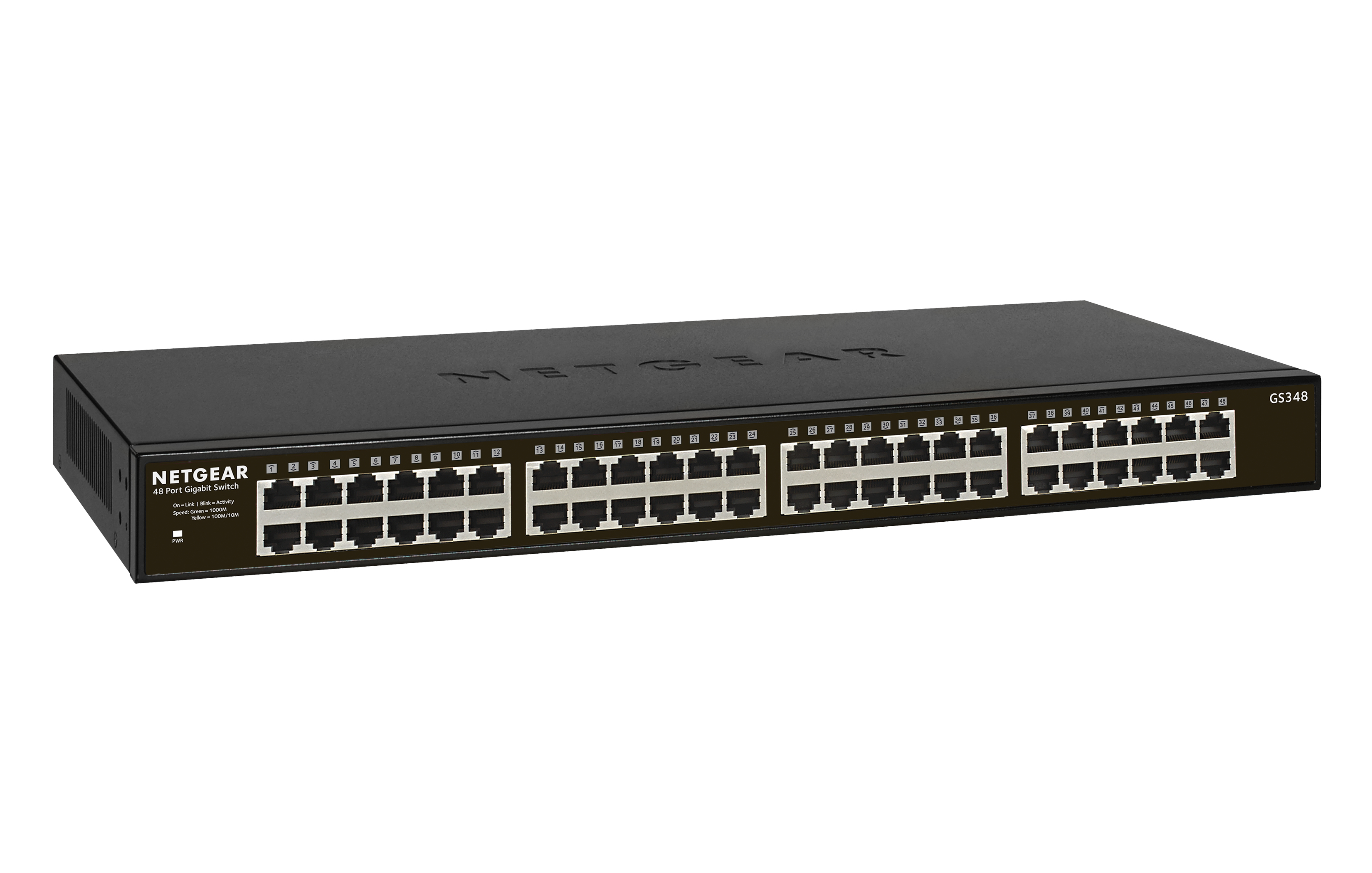 Netgear SOHO GS348 - Switch - unmanaged - 48 x 10/100/1000