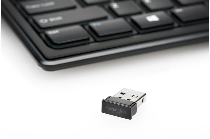 Kensington Advance Fit? Slim Wireless Tastatur, Volle Größe (100%), Kabellos, RF Wireless, Schwarz