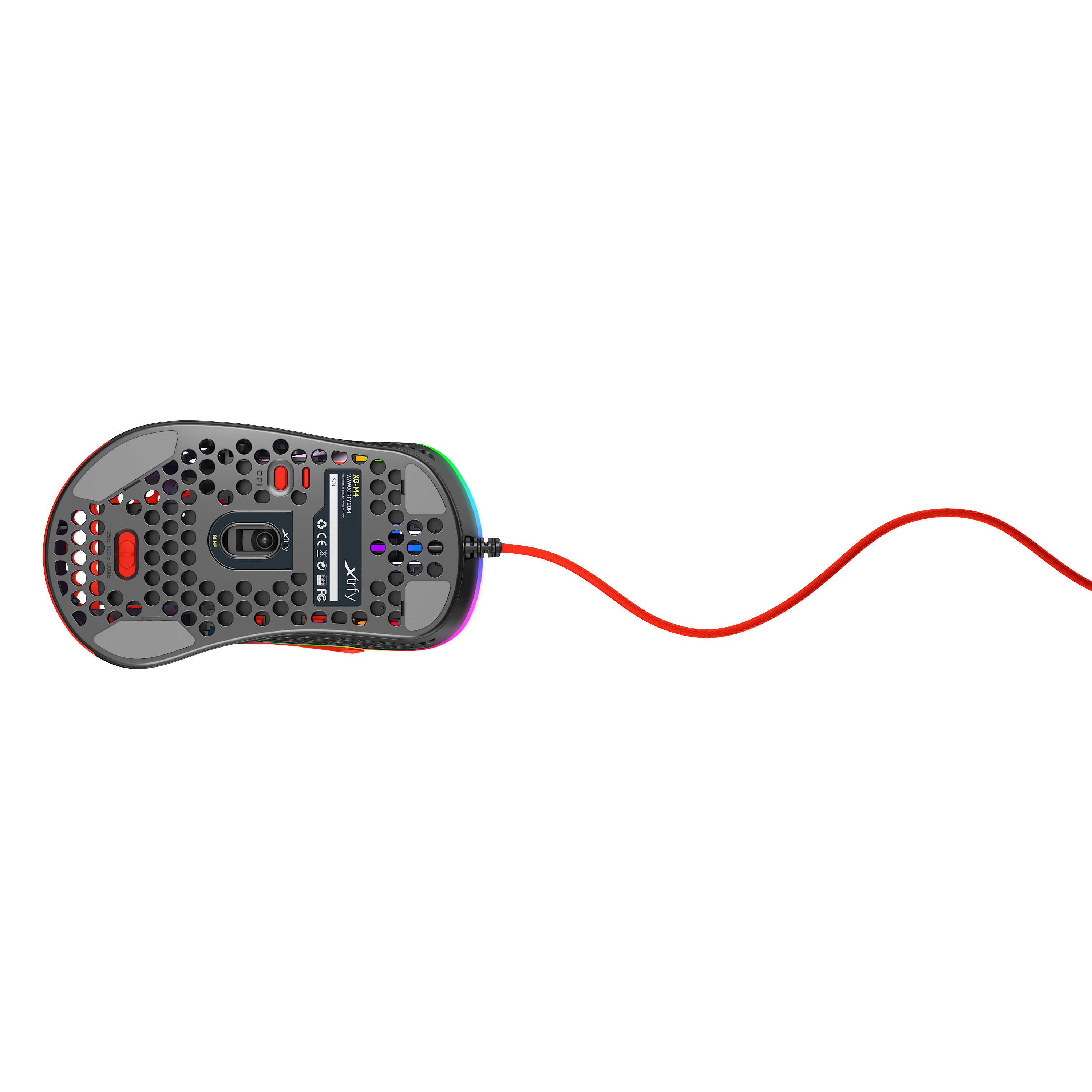 Cherry Xtrfy M4 RGB - Maus - Für Rechtshänder - optisch