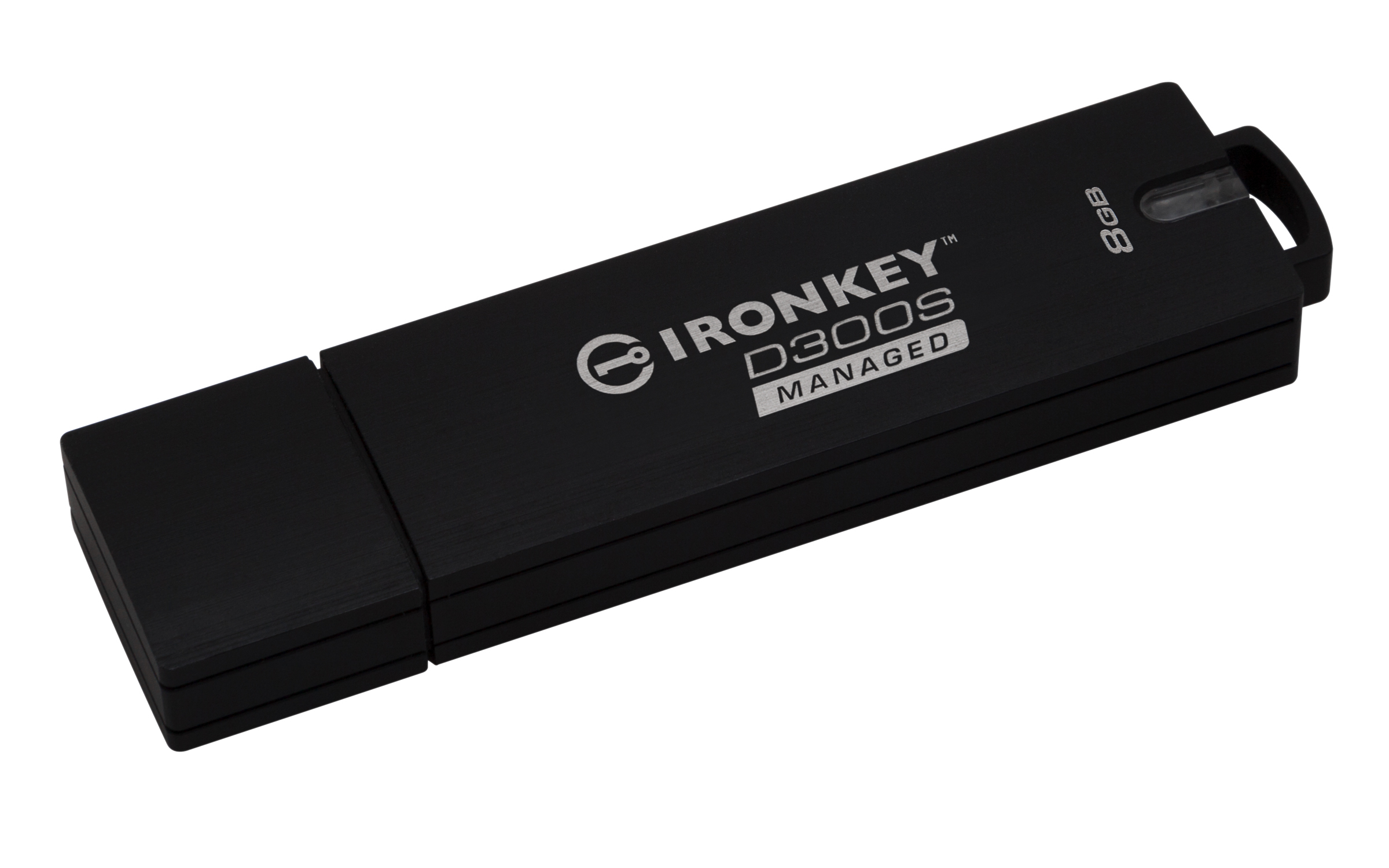 Kingston IronKey D300 - 8 GB - USB Typ-A - 3.2 Gen 1 (3.1 Gen 1) - 165 MB/s - Kappe - Schwarz