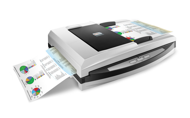 Plustek SmartOffice PL4080 ADF, 216 x 297 mm, 600 x 600 DPI, 1200 x 1200 DPI, 48 Bit, 24 Bit, 16 Bit