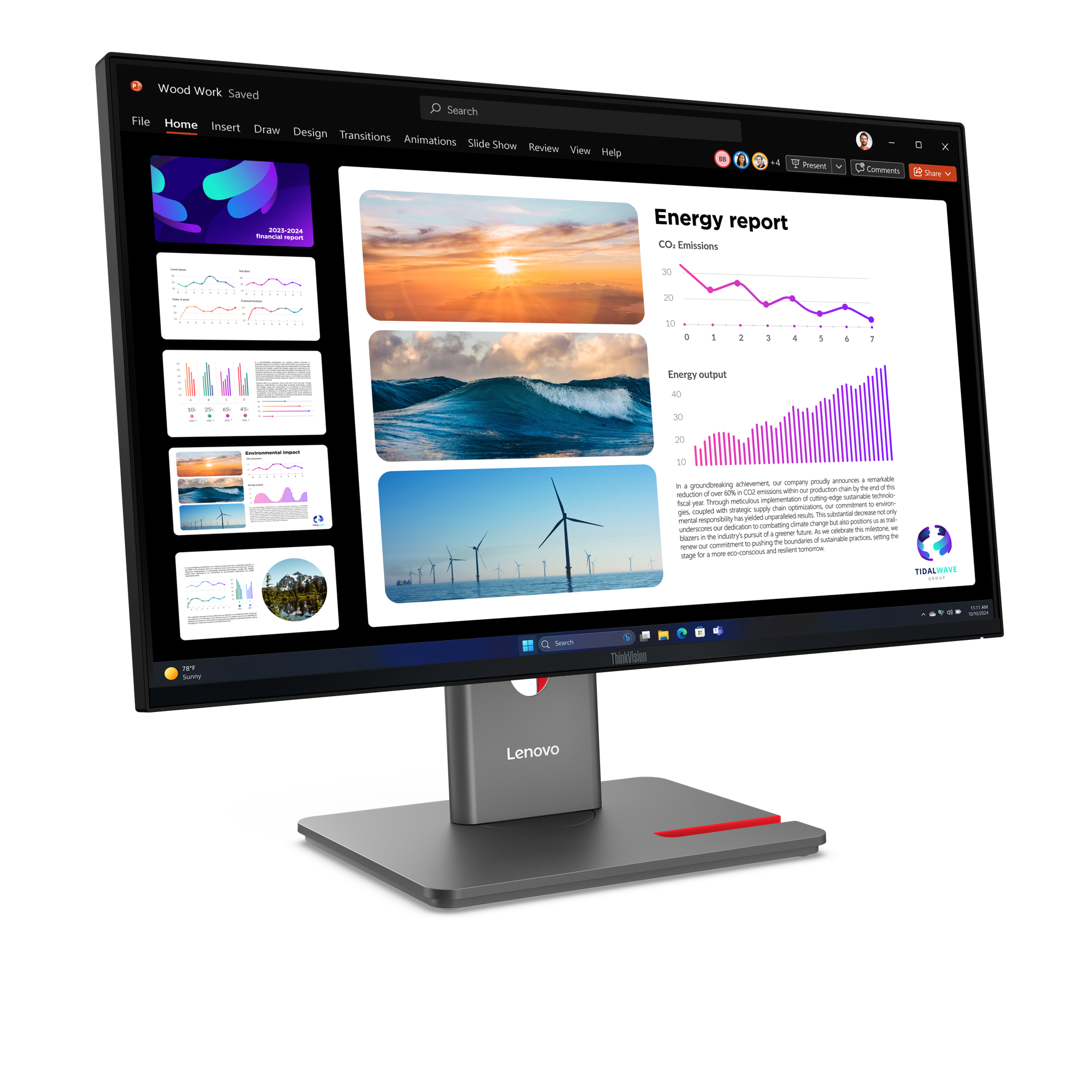 Lenovo ThinkVision P24Q-40 - LED-Monitor - 61 cm (24")
