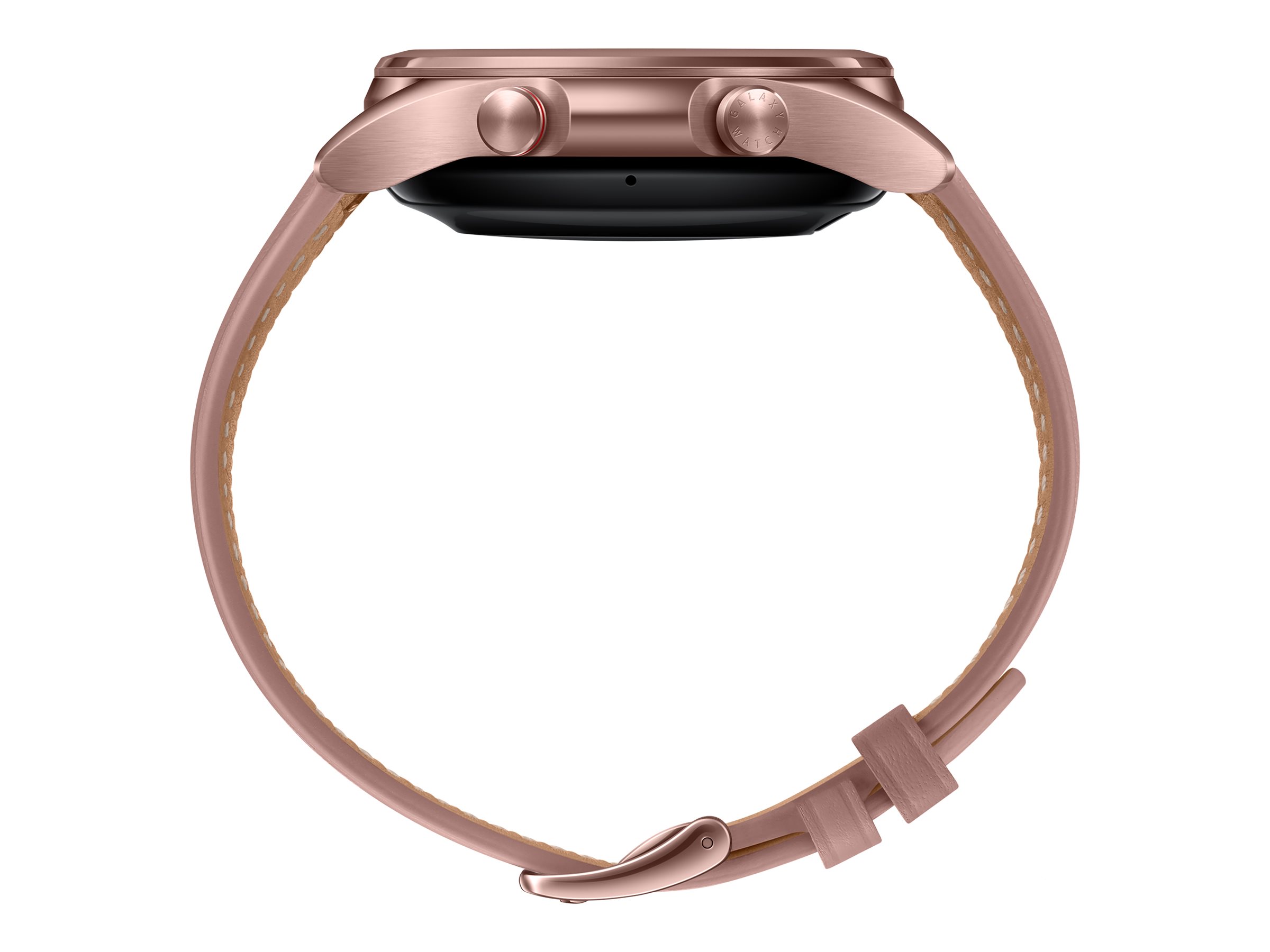 Samsung Galaxy Watch 3 - 41 mm - mystic bronze - intelligente Uhr mit Band - Leder - Anzeige 3.02 cm