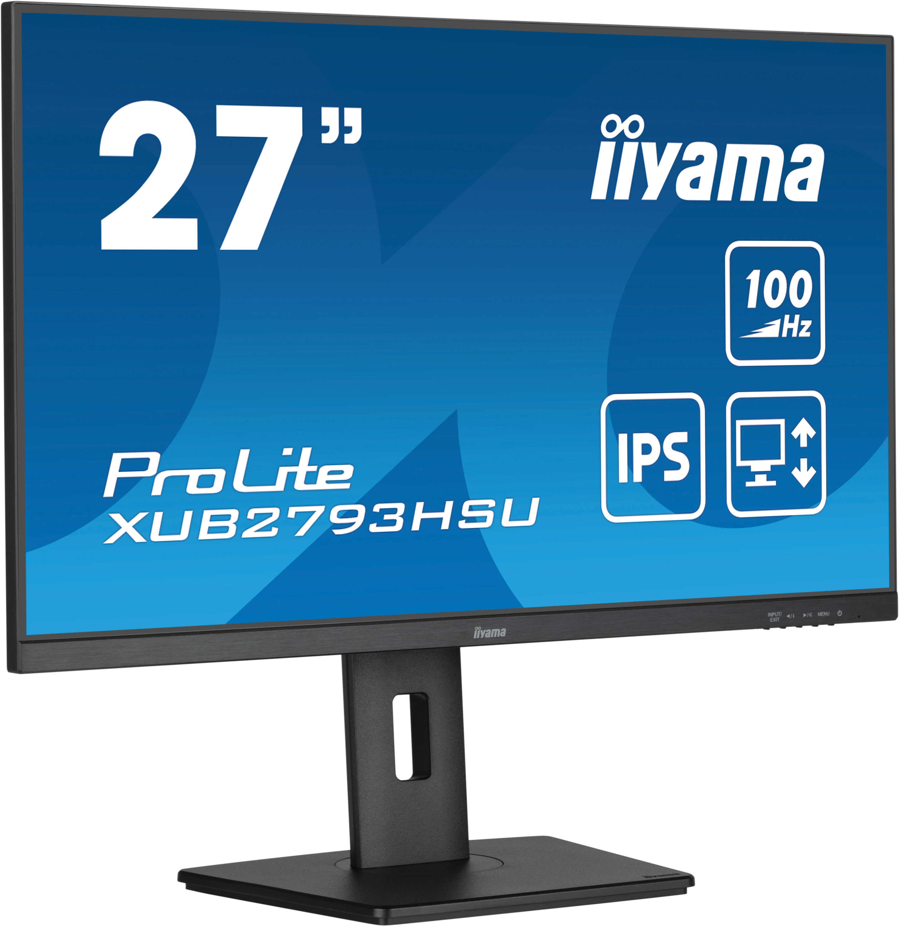 iiyama ProLite XUB2793HSU-B7 Monitor 68.6cm (27") Full HD, IPS, 1ms, HDMI, Displayport, USB