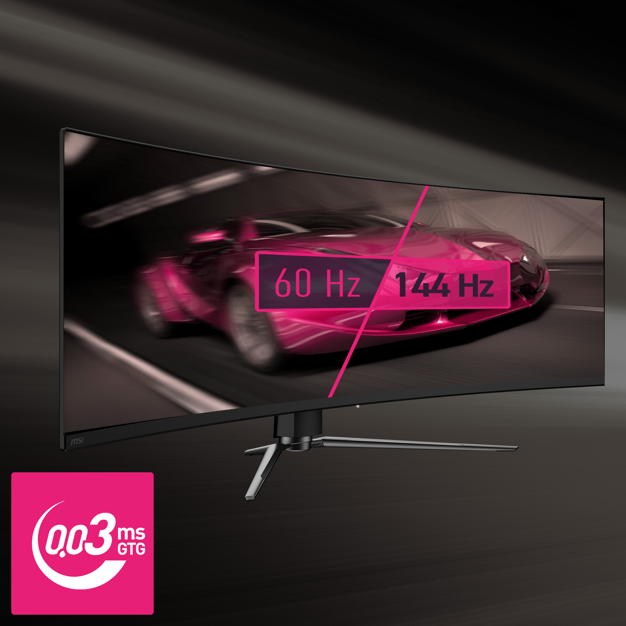MSI MPG 491CQPDE QD-OLED, 49" DQHD 144Hz, 1x DP 1.4b, 2x HDMI 2.1, 2x USB-A