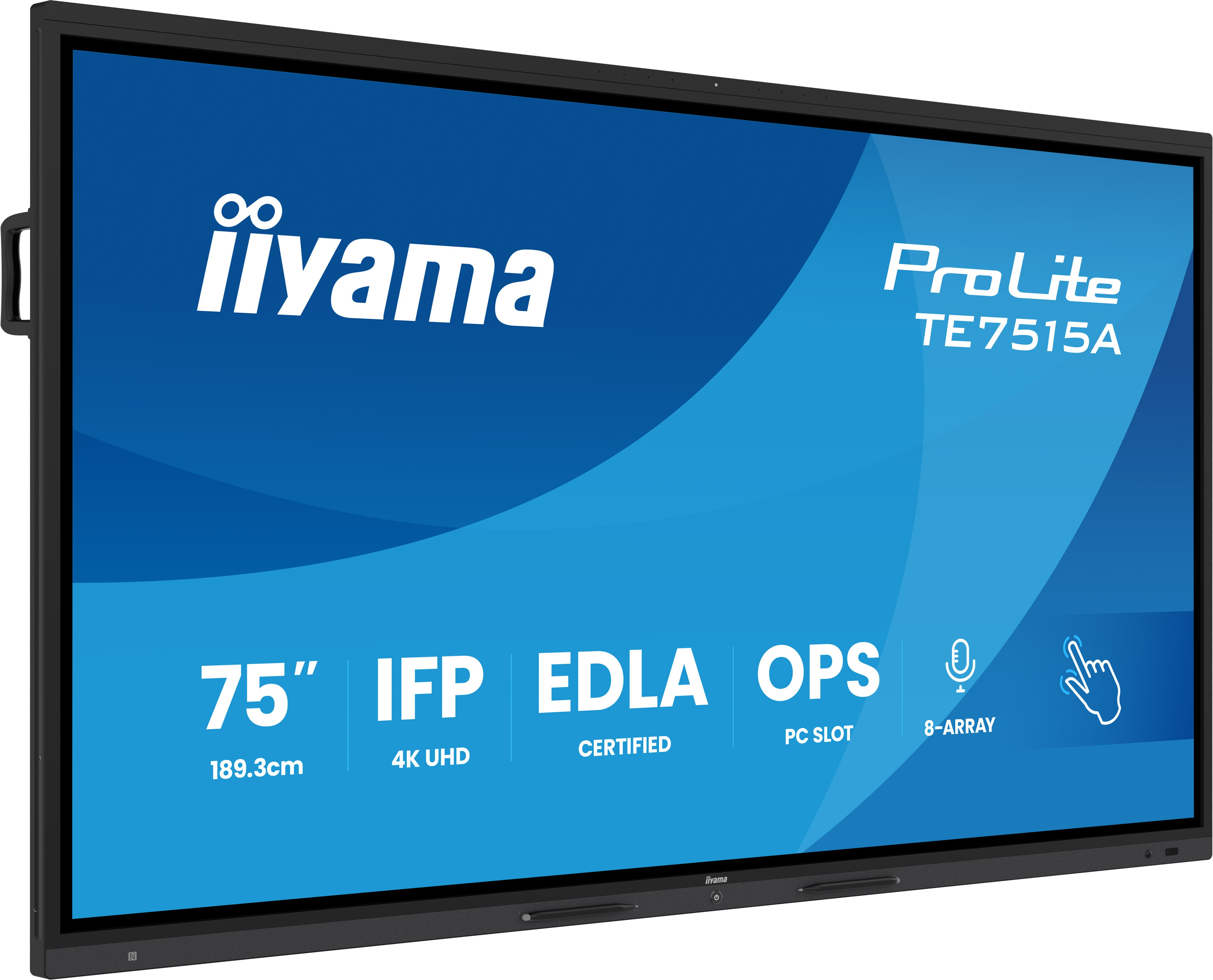 iiyama ProLite TE7515A-B1AG, 74.5" 4K-UHD-Touchdisplay