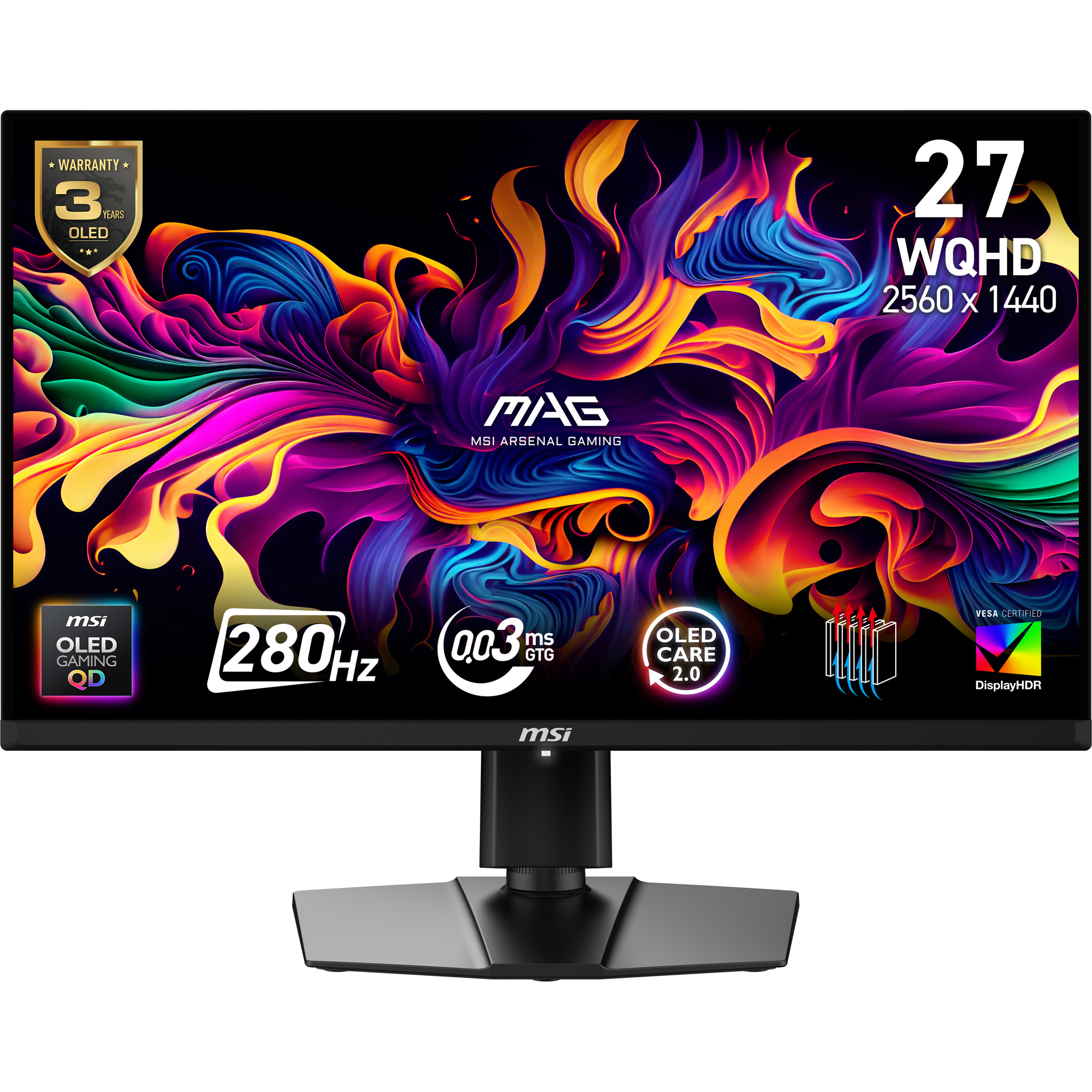 MSI MAG 271QP X28 - OLED-Monitor - Gaming - 68.6 cm (27")
