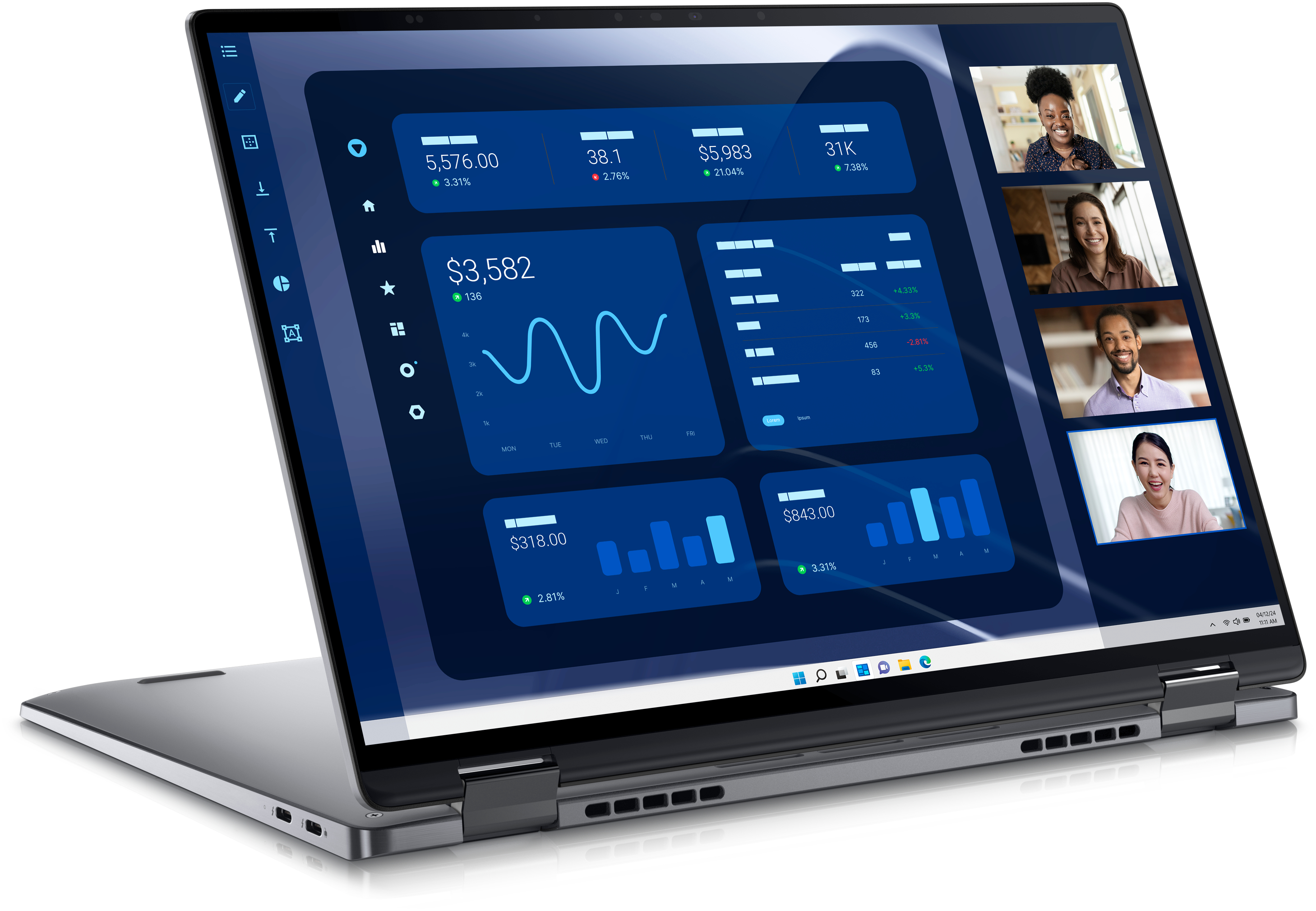 Dell Latitude 9450 2-in-1, 14" WQXGA, Ultra 7 165U, 16GB RAM, 512GB SSD, Win11 Pro