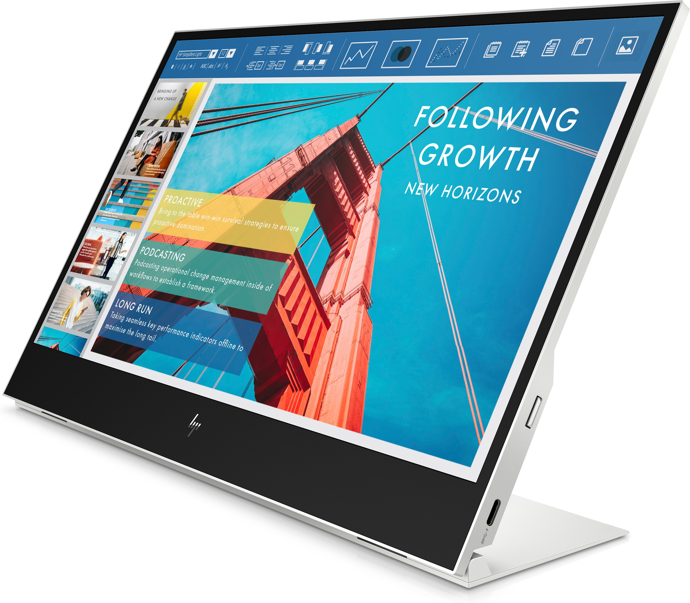 HP E14 G4 Portable - LED-Monitor - 35.6 cm (14")