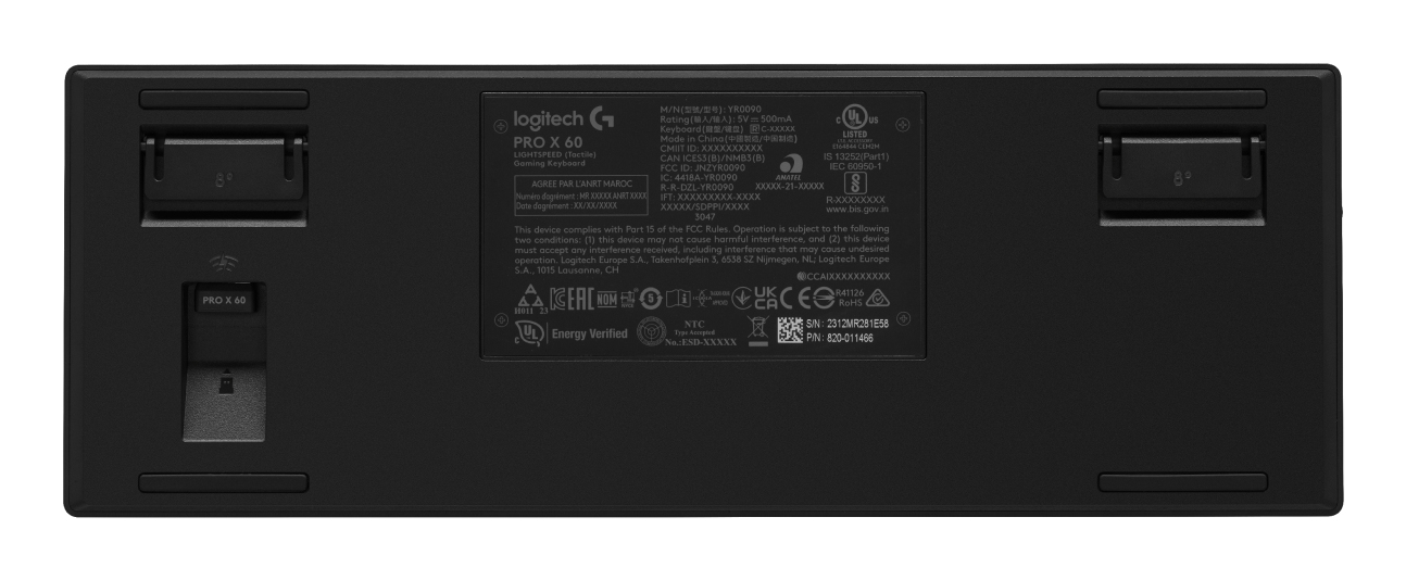 Logitech G PRO X 60 - Tastatur - Gaming - 60%