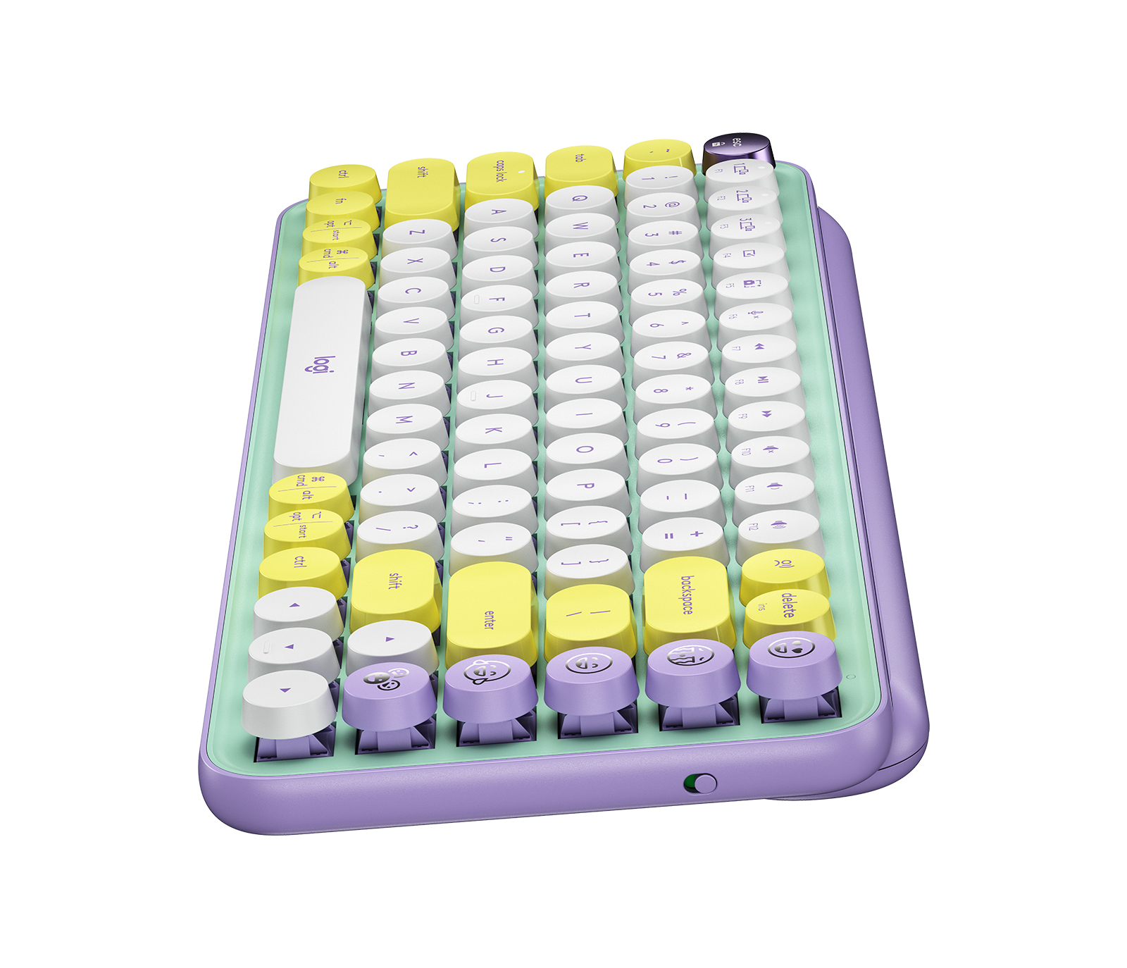 Logitech POP Keys Wireless Mechanical Keyboard With Emoji Keys, Mini, Kabellos, Bluetooth, Mechanisc