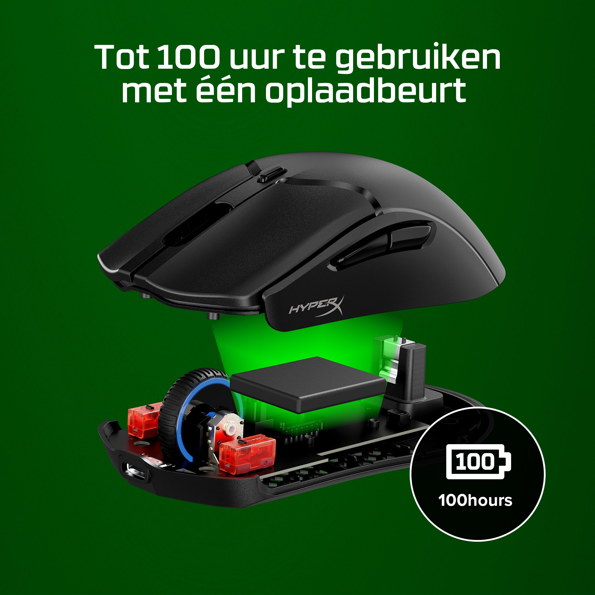 HP HyperX Pulsefire Haste 2 Mini - Maus - optisch
