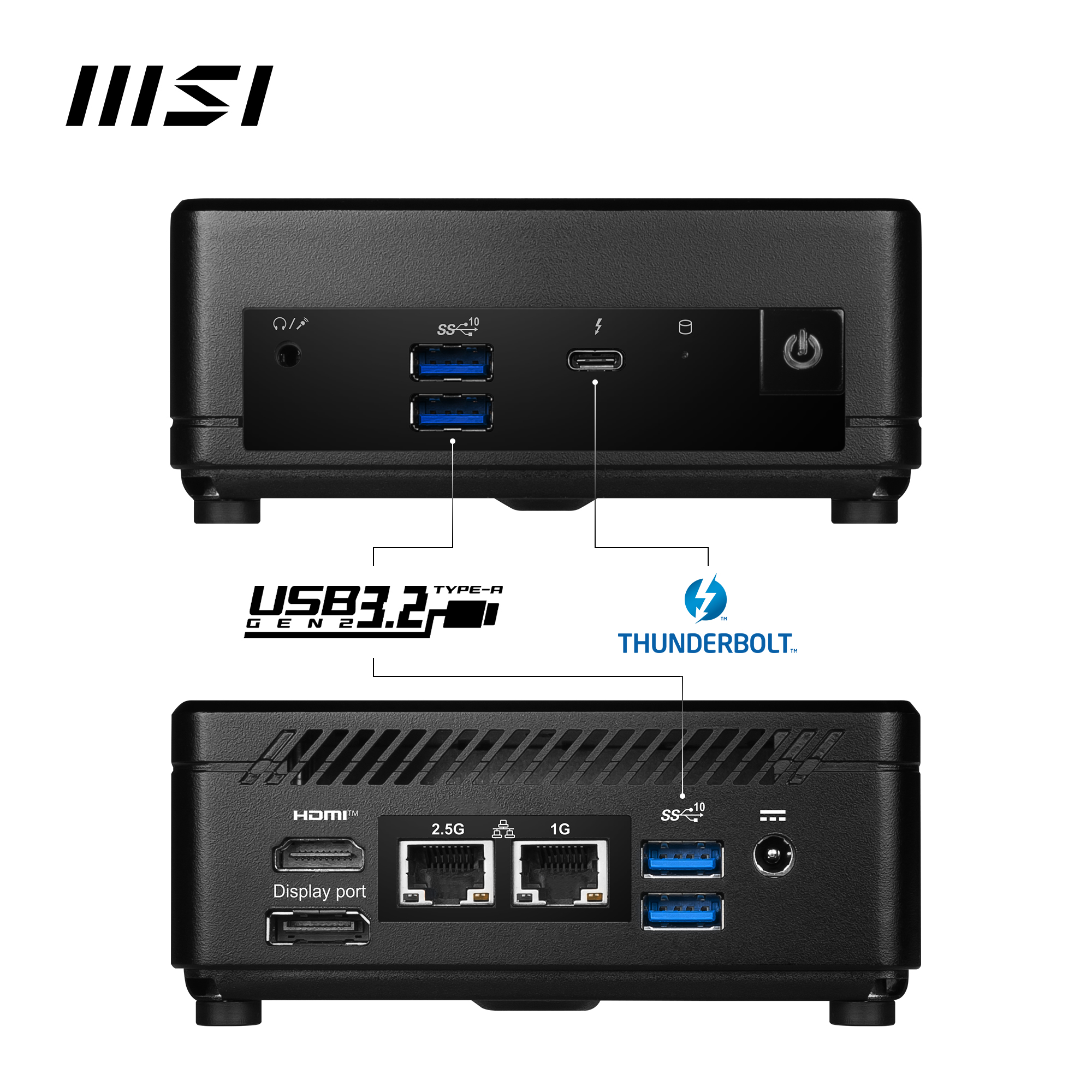 MSI Cubi 5 1M-628AT, Core 3 100U, 16GB, 512GB, Wi-Fi 6E, Win11 Pro