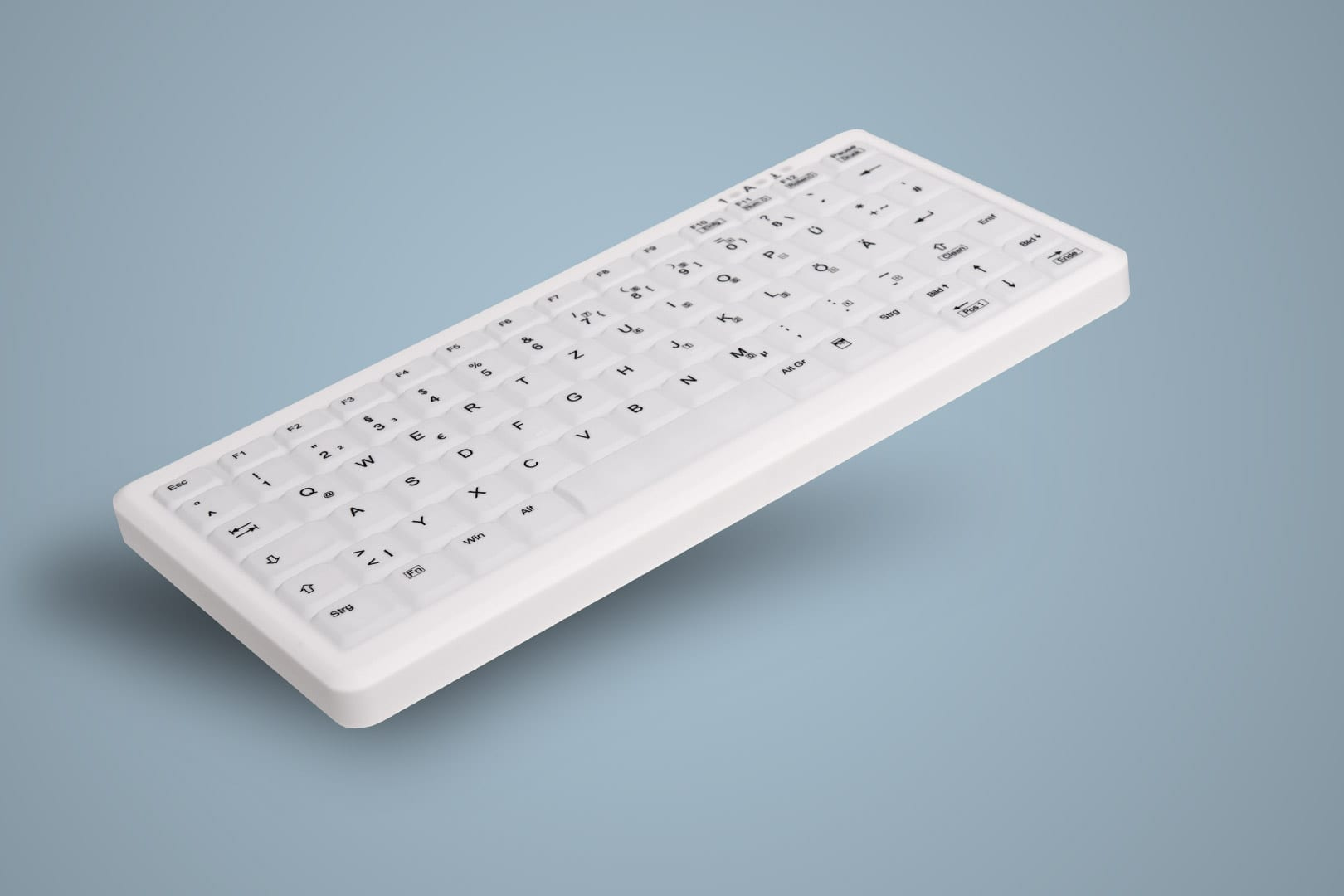 Active Key AK-C4110, Tastaturabdeckung, Silikon, 291 mm, 139 mm, 25 mm, Weiß