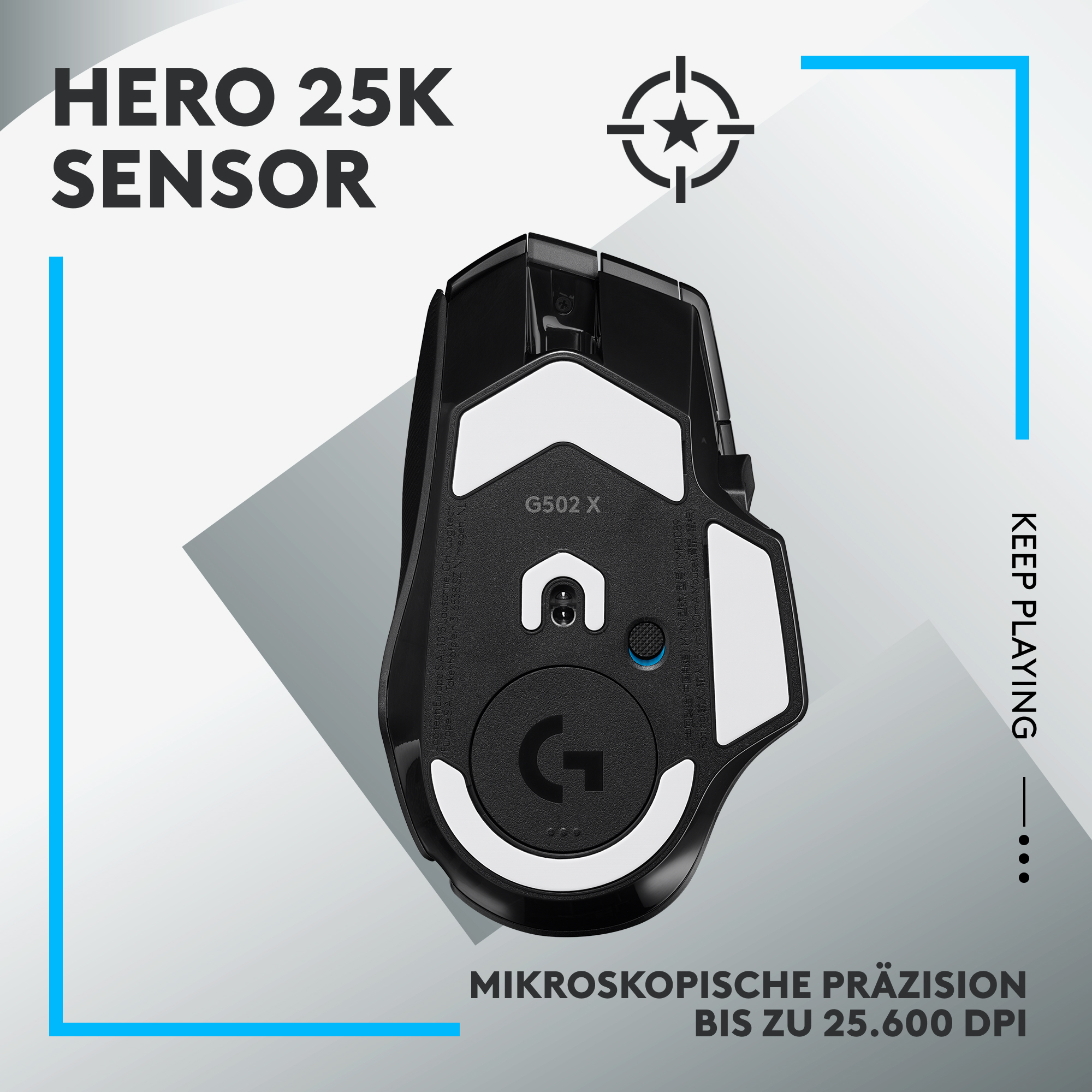 Logitech G G502 X LIGHTSPEED - Maus - optisch