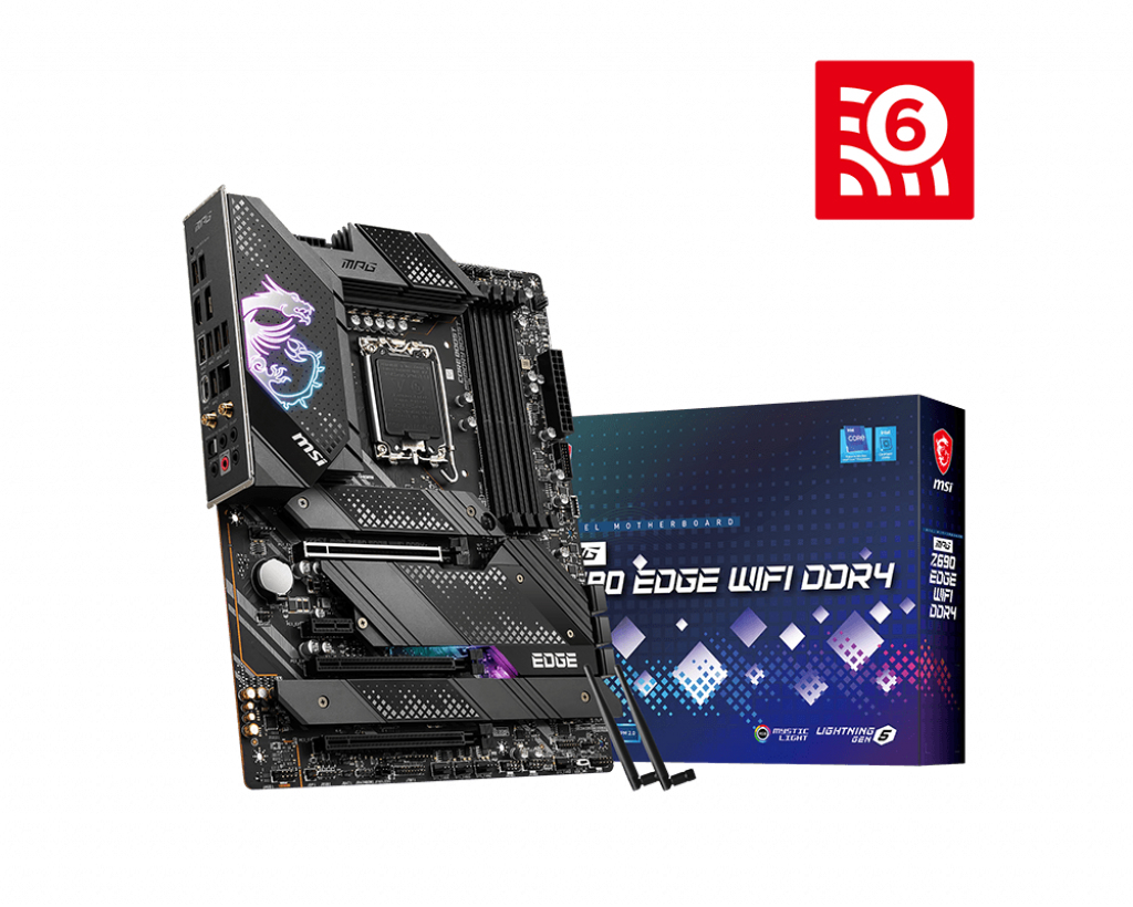 MSI MPG Z690 EDGE WIFI, Intel, LGA 1700, Intel® Core? i3, Intel Core i5, Intel Core i7, Intel Core i