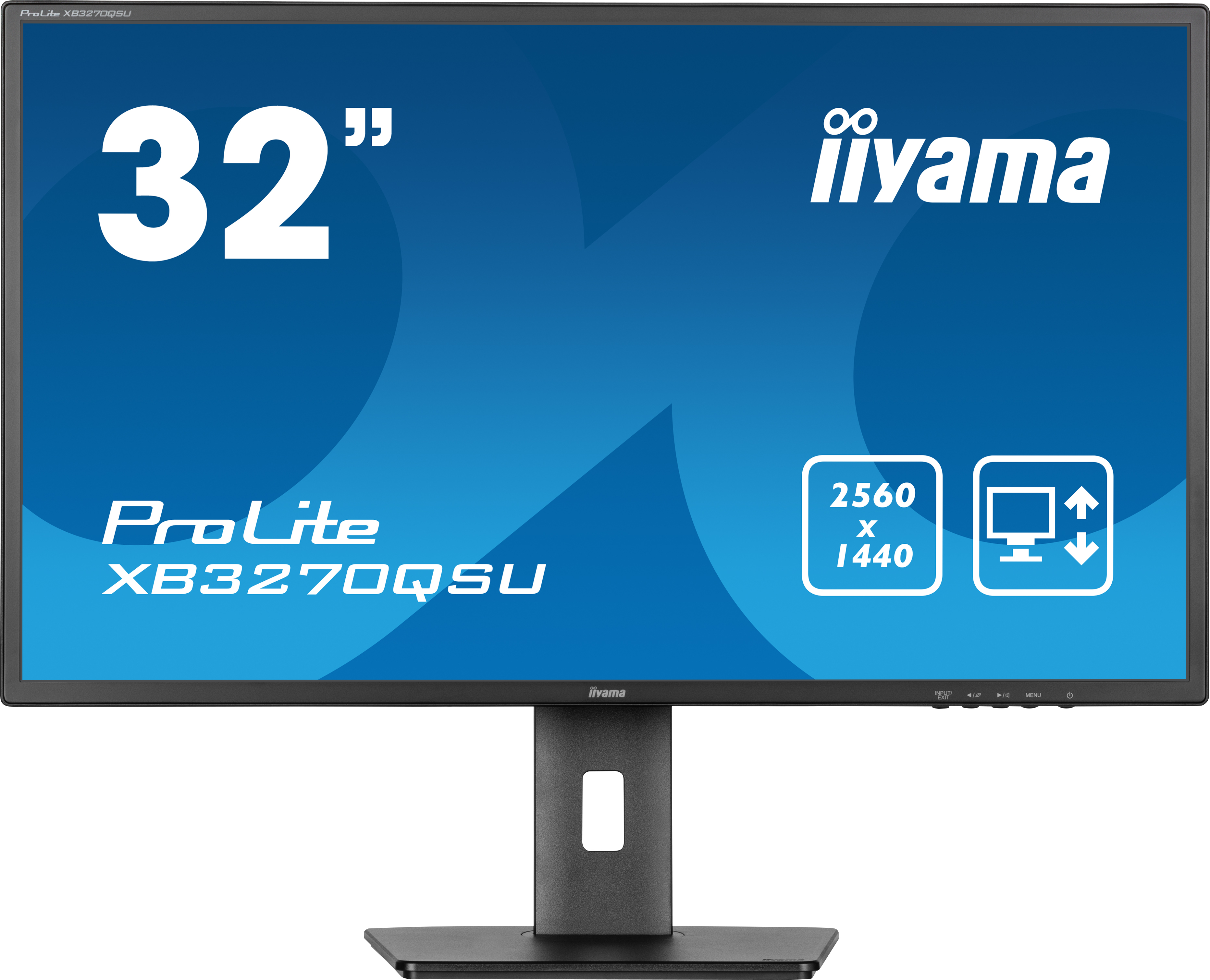 iiyama ProLite XB3270QSU-B1 Monitor 80cm (31.5") WQHD, IPS, 3ms, HDMI, Displayport, USB