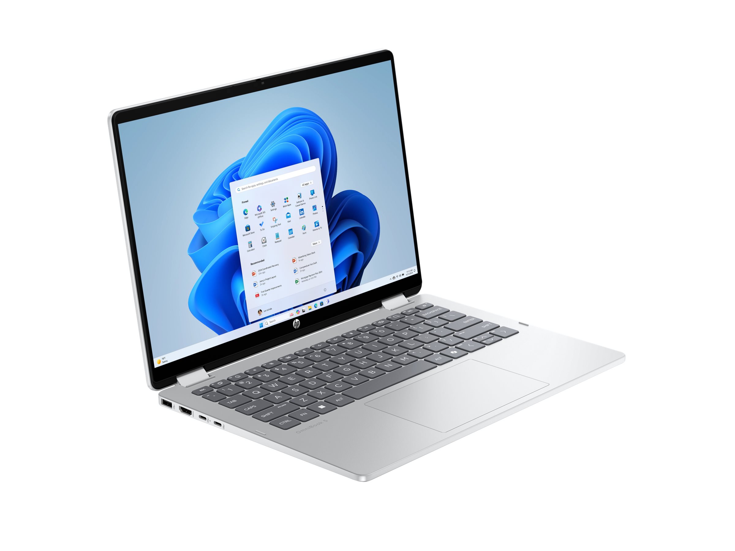 HP OmniBook 5 Flip Laptop 14-fp0471ng - Flip-Design - Intel Core 7 150U - Win 11 Home - Intel Graphi