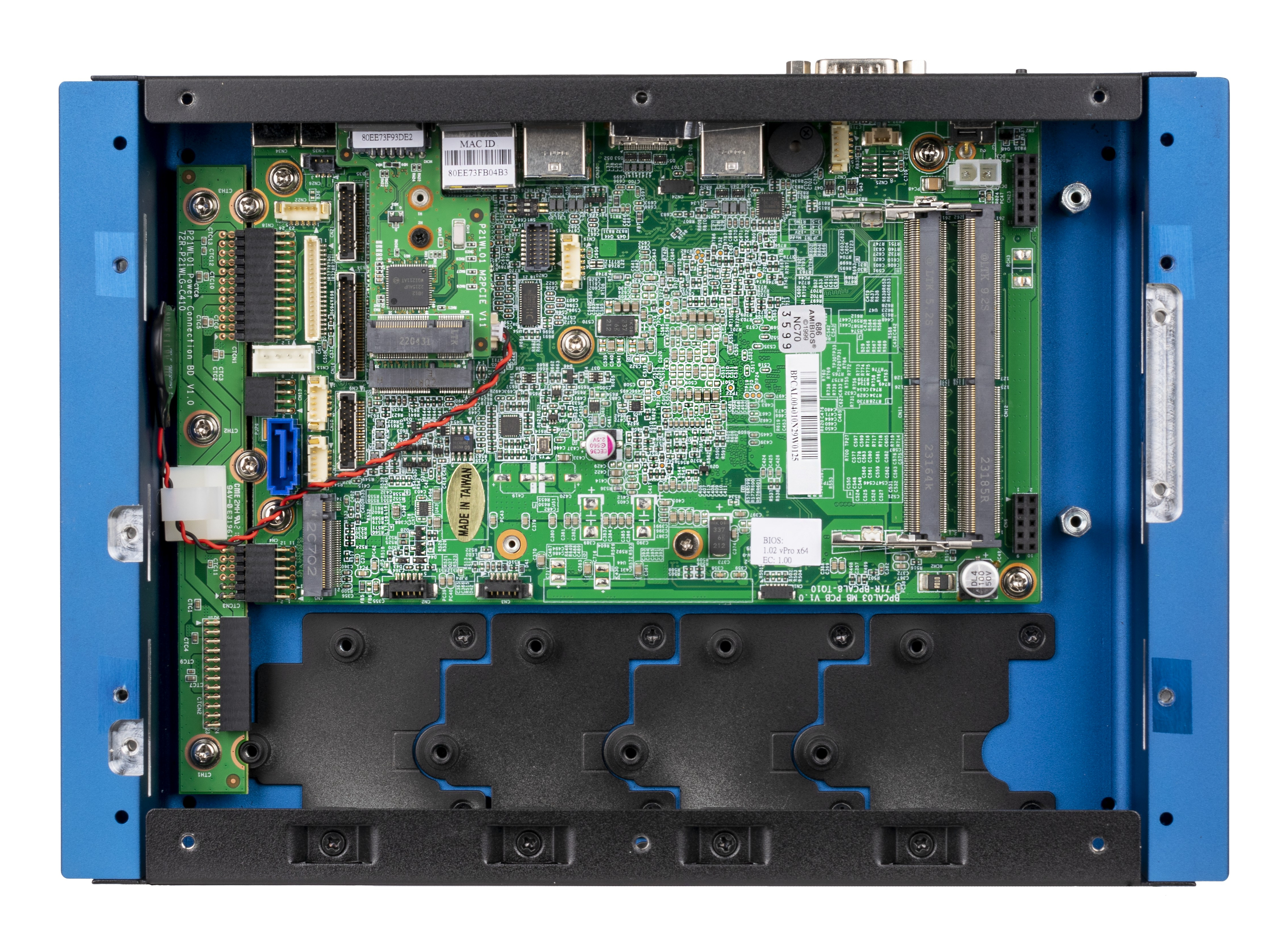 Shuttle BPCRL02-i7 industrial Box-PC, i7-1355U , 2x SO-DIMM, 2x LAN, 1x COM, 1xHDMI,4x USB, lüfterlo