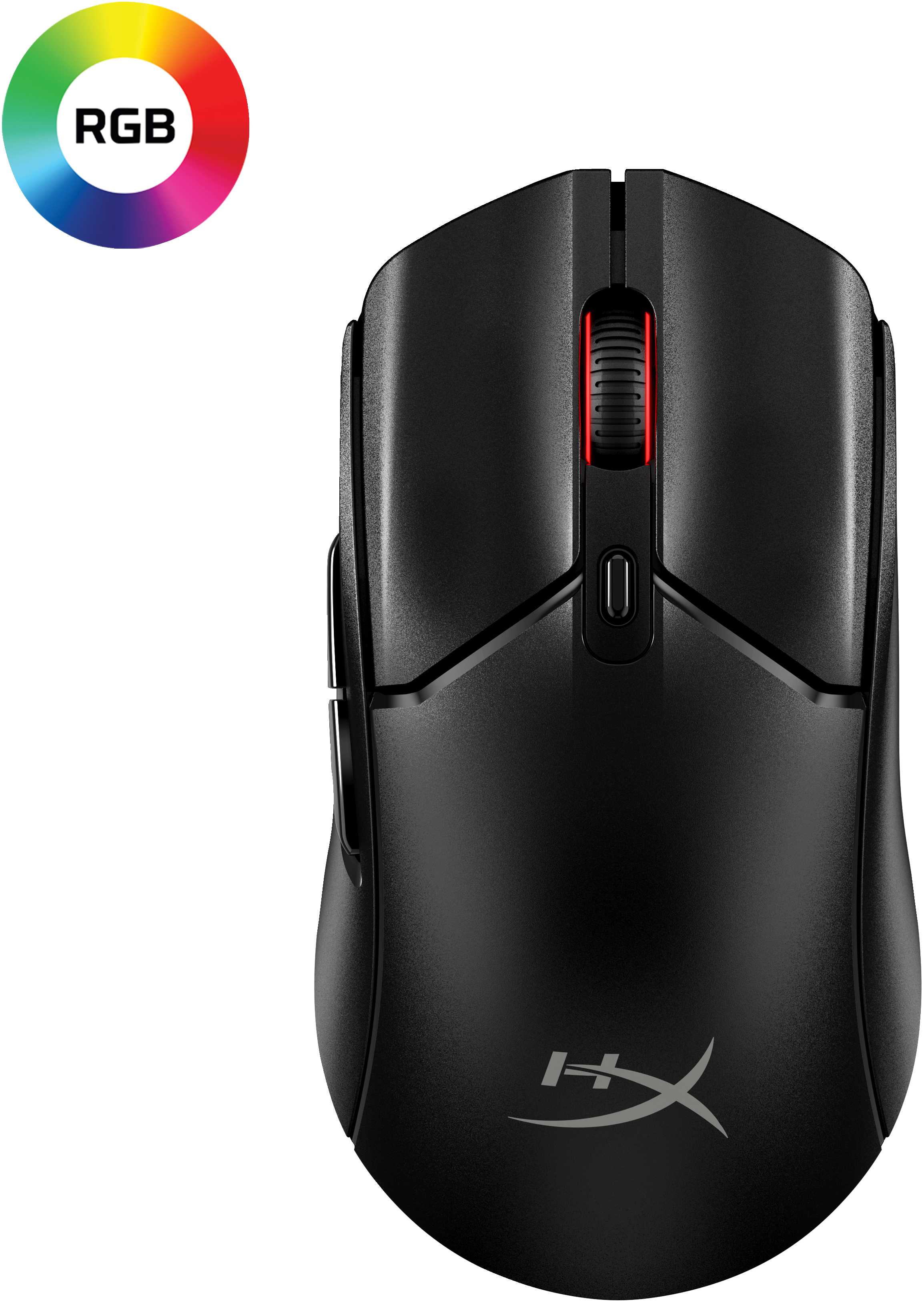 HP HyperX Pulsefire Haste 2 - Maus - optisch - 6 Tasten - kabellos, kabelgebunden - 2.4 GHz, Bluetoo