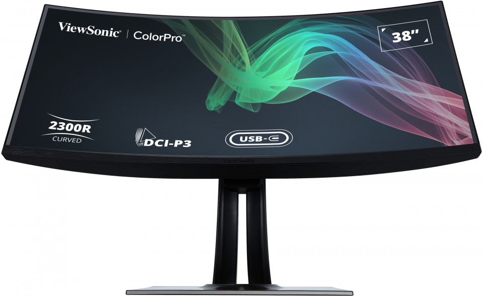 ViewSonic ColorPro VP3881a - LED-Monitor mit KVM-Switch - gebogen - 1 Anschlüsse - 96.5 cm (38")