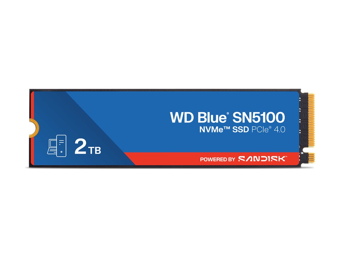 WD Blue SN5100 - SSD - 2 TB - intern - M.2 2280 - PCIe 4.0 (NVMe)