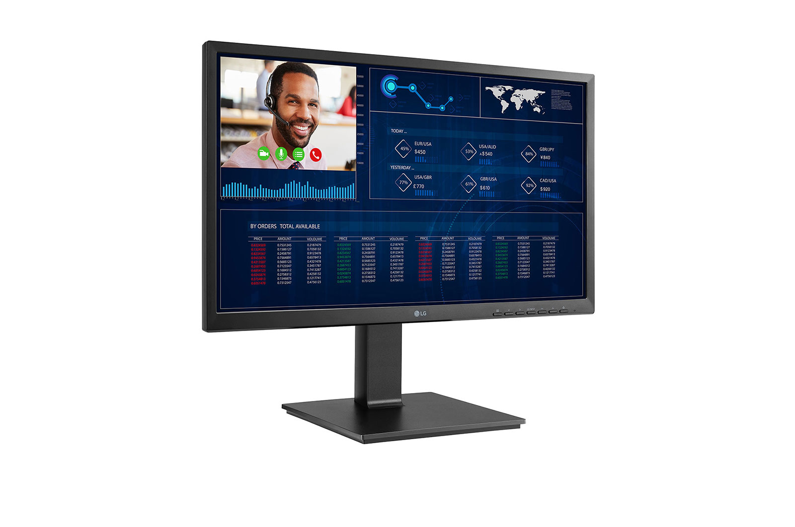 LG 24CQ651I-6P, 60,5 cm (23.8"), Full HD, Intel® Pentium®, 8 GB, 16 GB, Schwarz