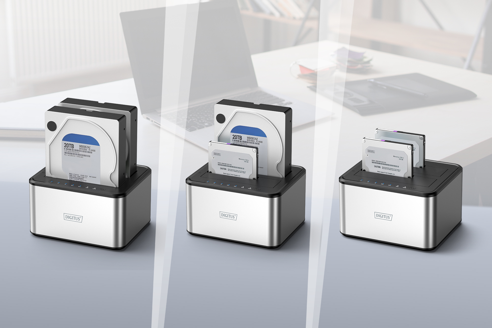 DIGITUS USB 3.0 Duale SATA HDD Dockingstation 2,5"/ 3,5
