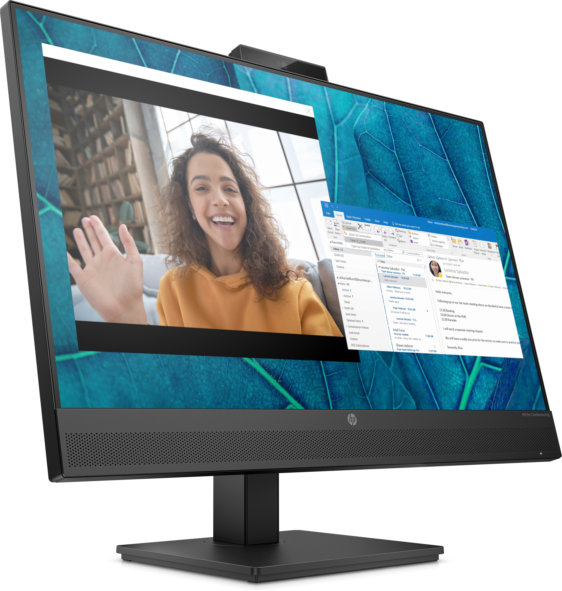 B-WARE - HP M27m Conferencing Monitor - LED-Monitor - 68.6 cm (27")