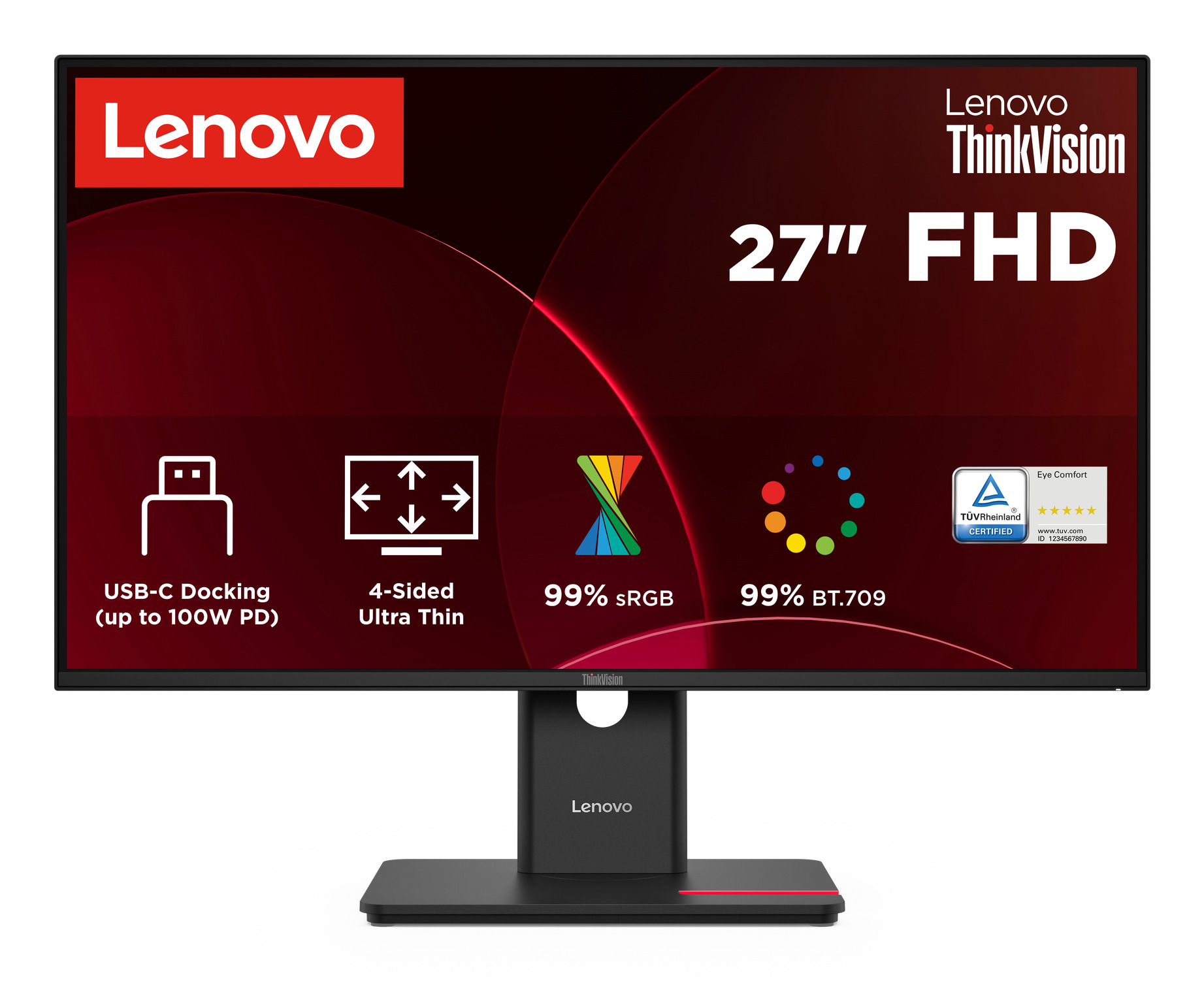 Lenovo ThinkVision T27D-40 - LED-Monitor - 68.6 cm (27")