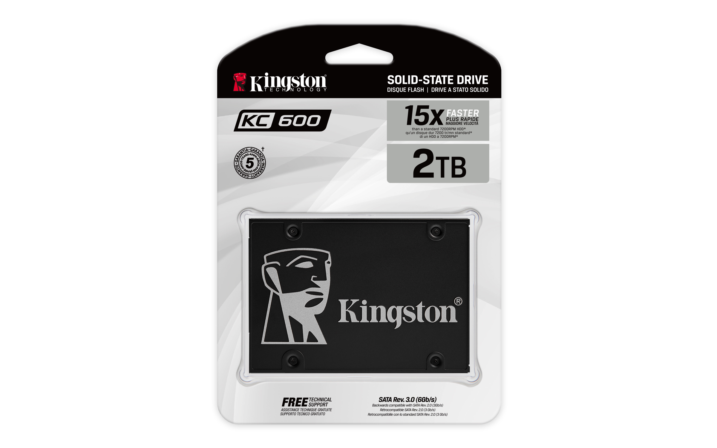 Kingston SSDNow KC600 2048GB, 2.5" / SATA 6Gb/s