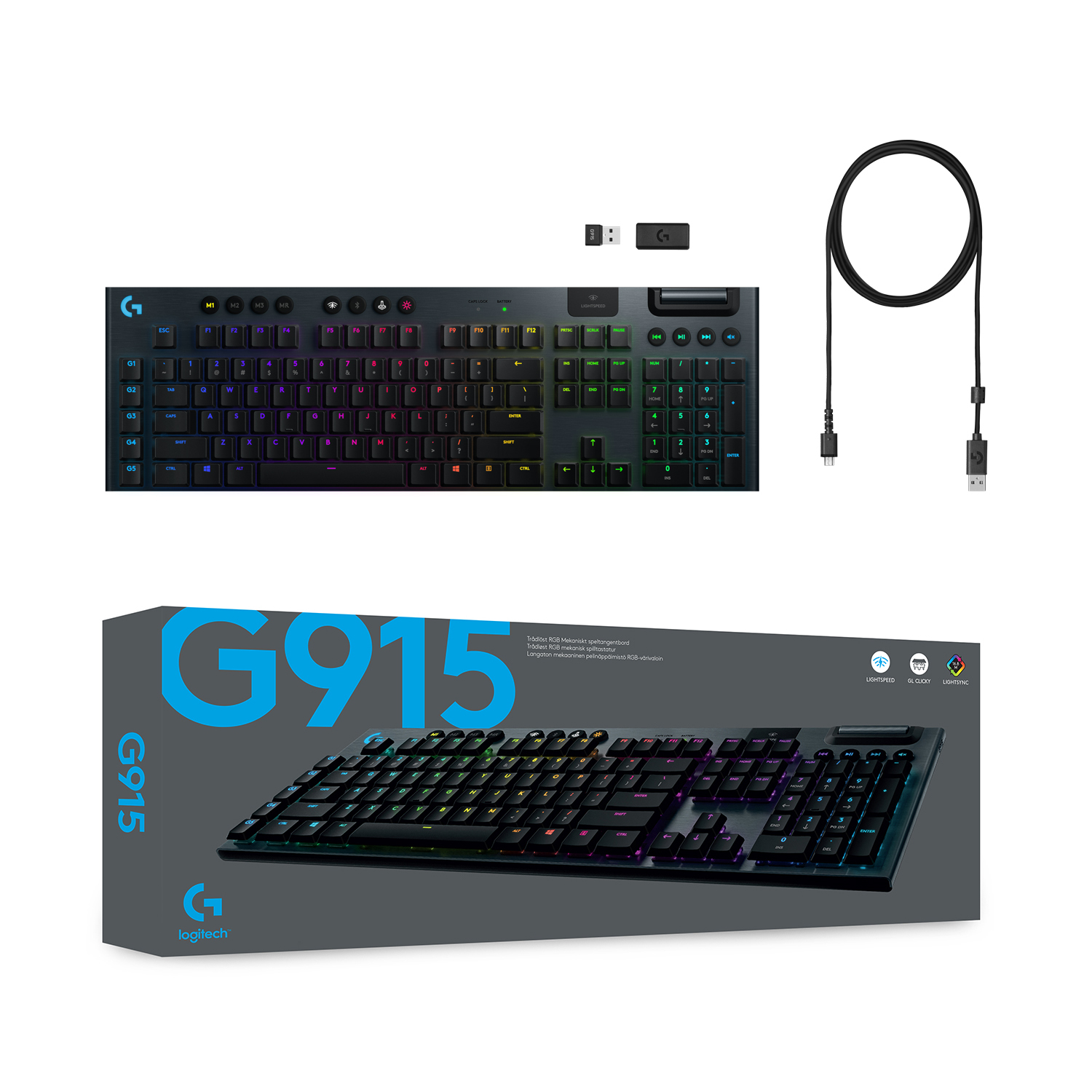 Logitech Gaming G915 - Tastatur - Hintergrundbeleuchtung