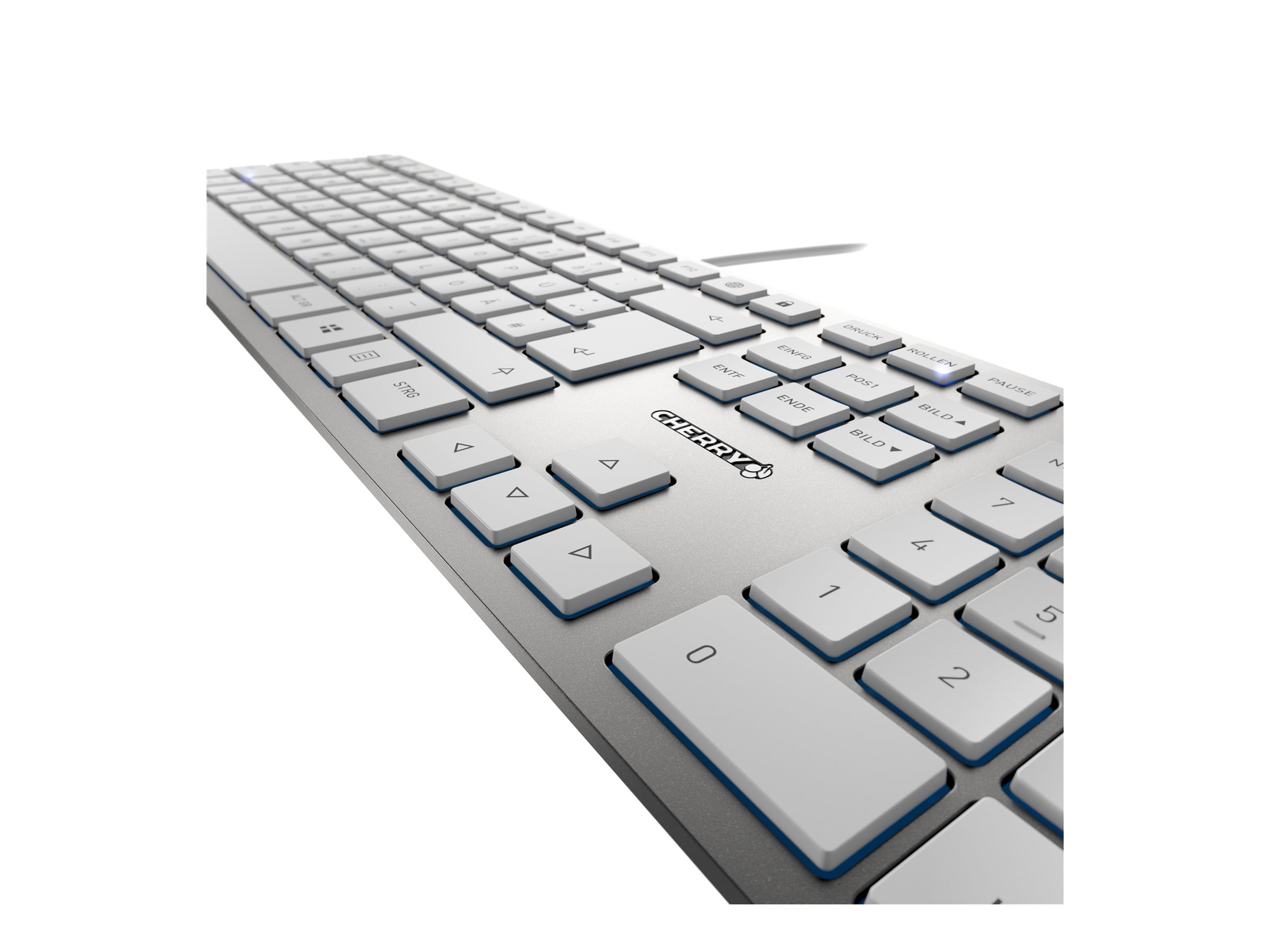 Cherry KC 6000 SLIM - Tastatur - USB - GB - Tastenschalter: