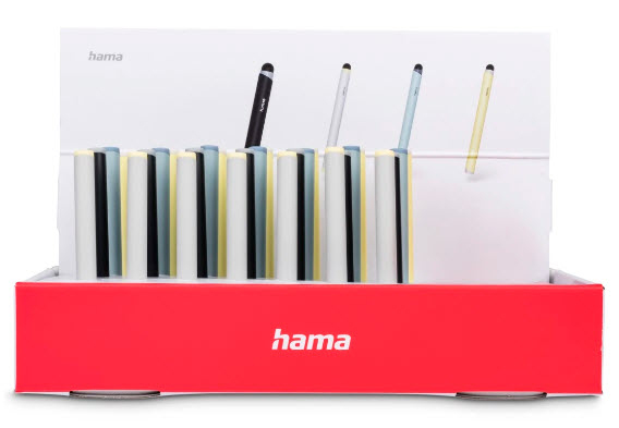 Hama Mini, Tablet, Jede Marke, Dunkelblau, Hellblau, Silber, Gelb, Kapazitiv, Schwarz, Kunststoff