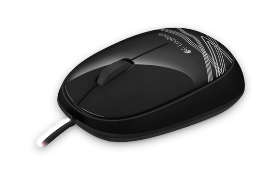 Logitech M105, Beidhändig, Optisch, USB Typ-A, 1000 DPI, Schwarz