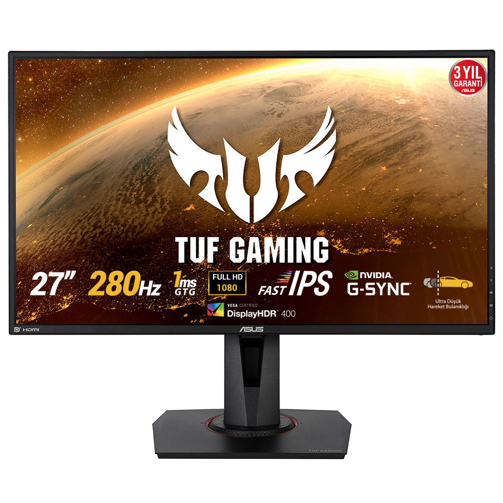 ASUS TUF Gaming VG279QM, 68,6 cm (27"), 1920 x 1080 Pixel, Full HD, 1 ms, Schwarz