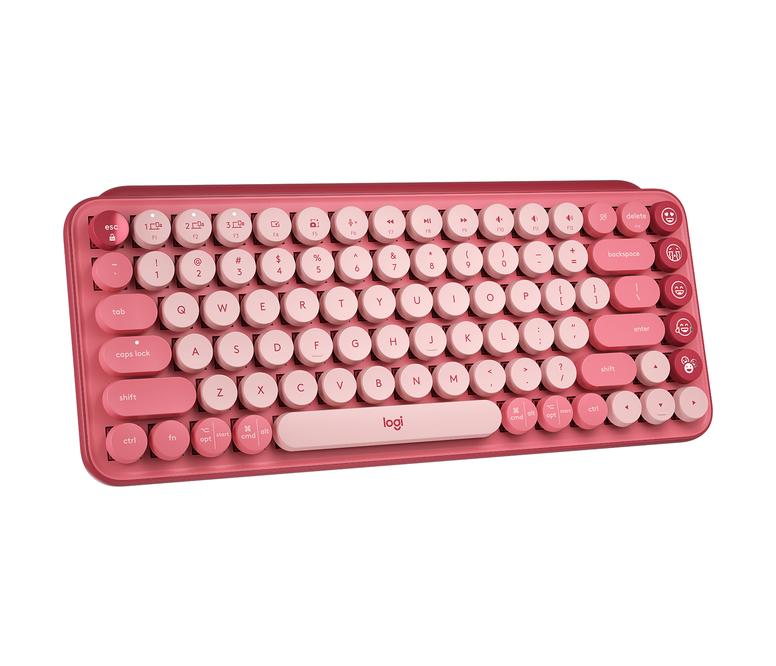 Logitech POP Keys - Tastatur - kabellos - Bluetooth 5.1, Bluetooth LE
