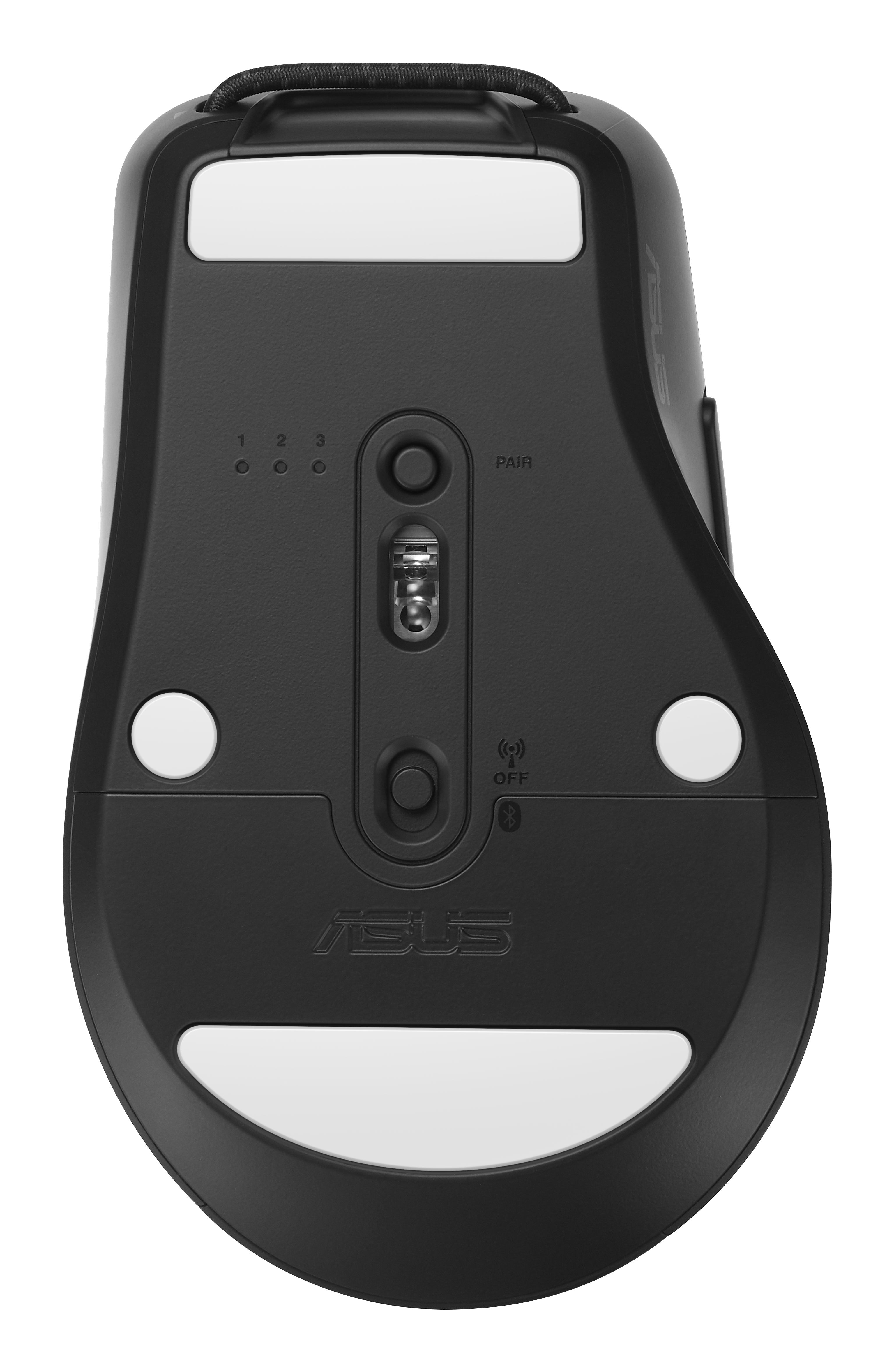 ASUS SmartO Mouse MD200, rechts, Optisch, RF Wireless + Bluetooth, 4200 DPI, Schwarz