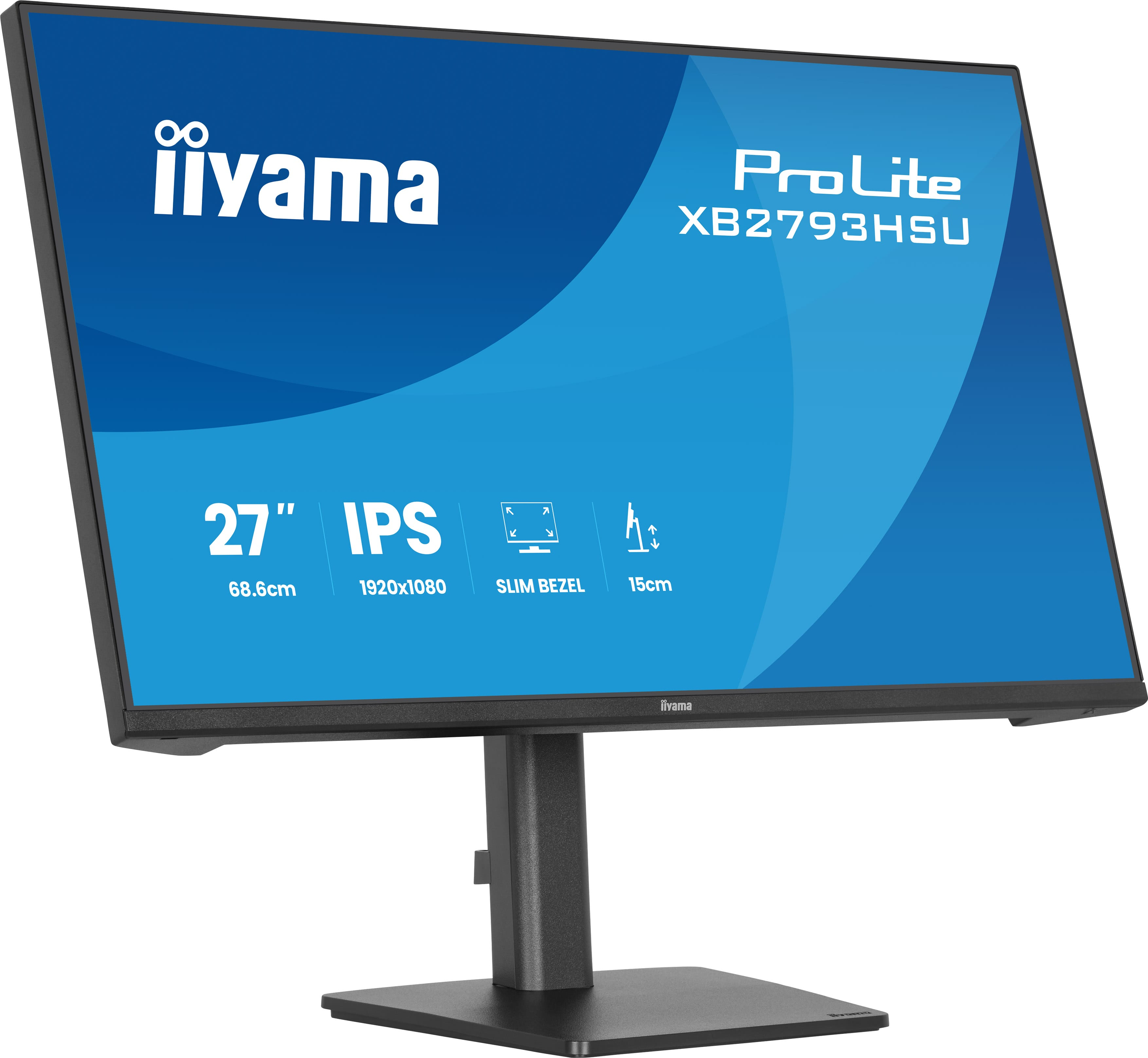 iiyama ProLite XB2793HSU-B1 Monitor 68.6cm (27") Full HD, IPS, 1ms, HDMI, Displayport