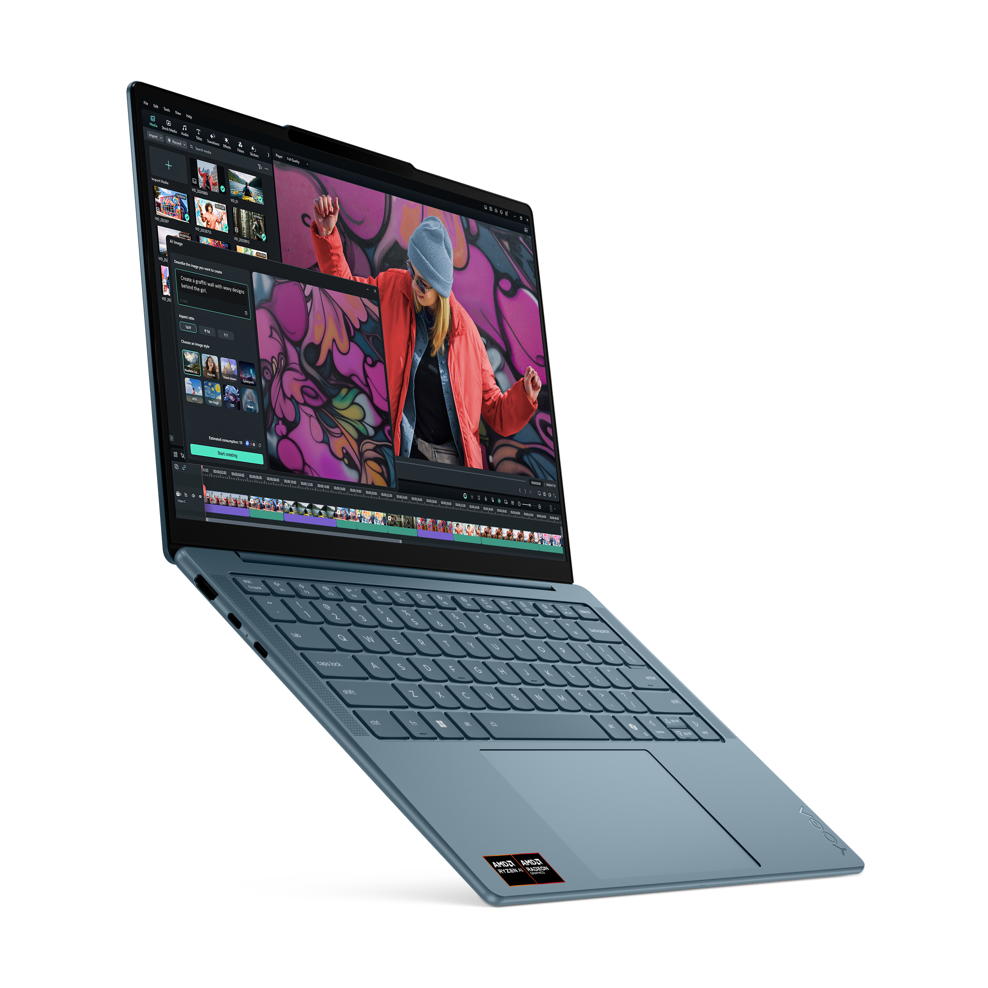 Lenovo Yoga Slim 7 14AKP10, 14"WQXGA+ OLED, AMD Ryzen AI 7 350, 16GB RAM, 512GB SSD, W11H