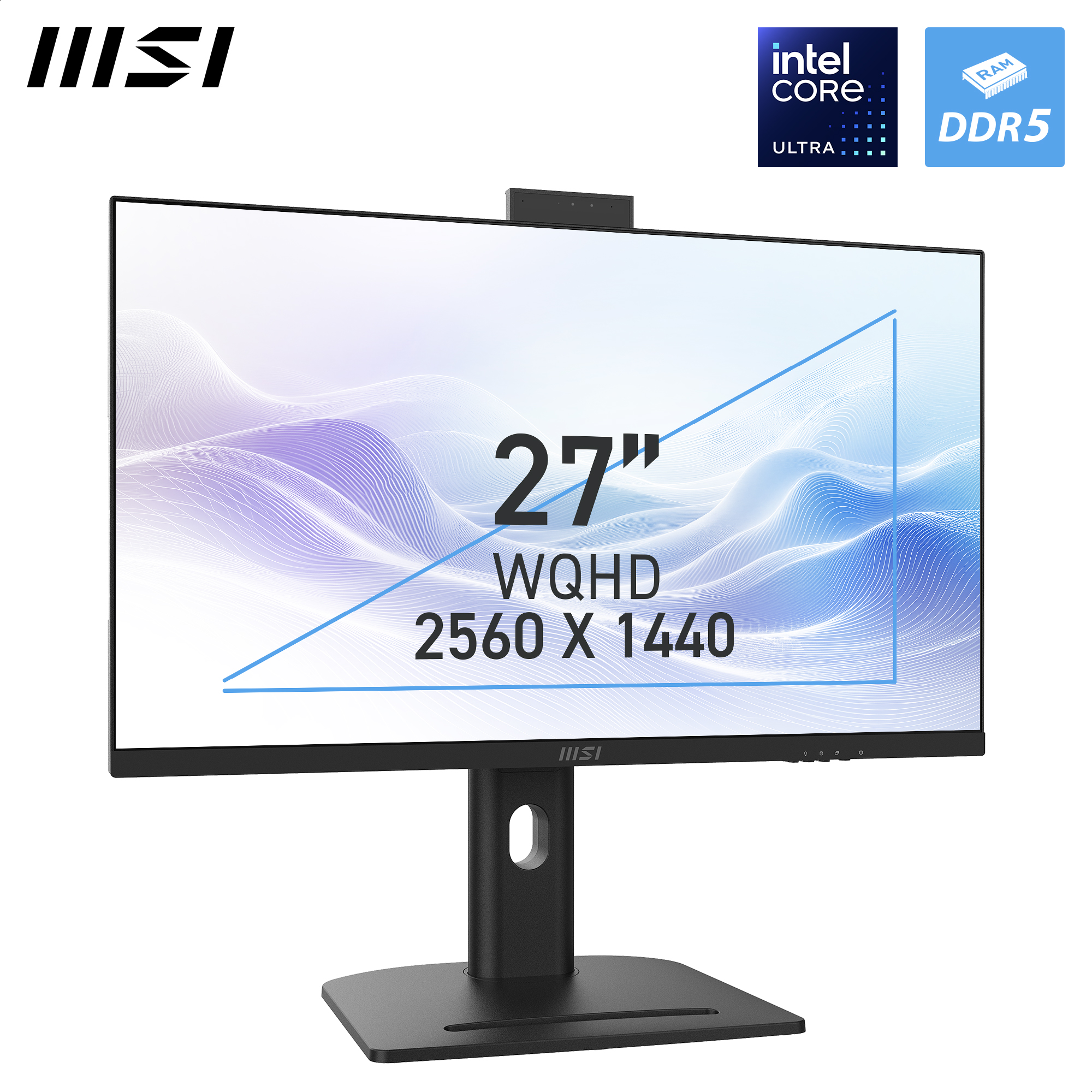 MSI Modern AM273QP AI 1UMG-410AT, 27" WQHD, Core Ultra 5 125H, 16GB, 512GB, Win11 Pro