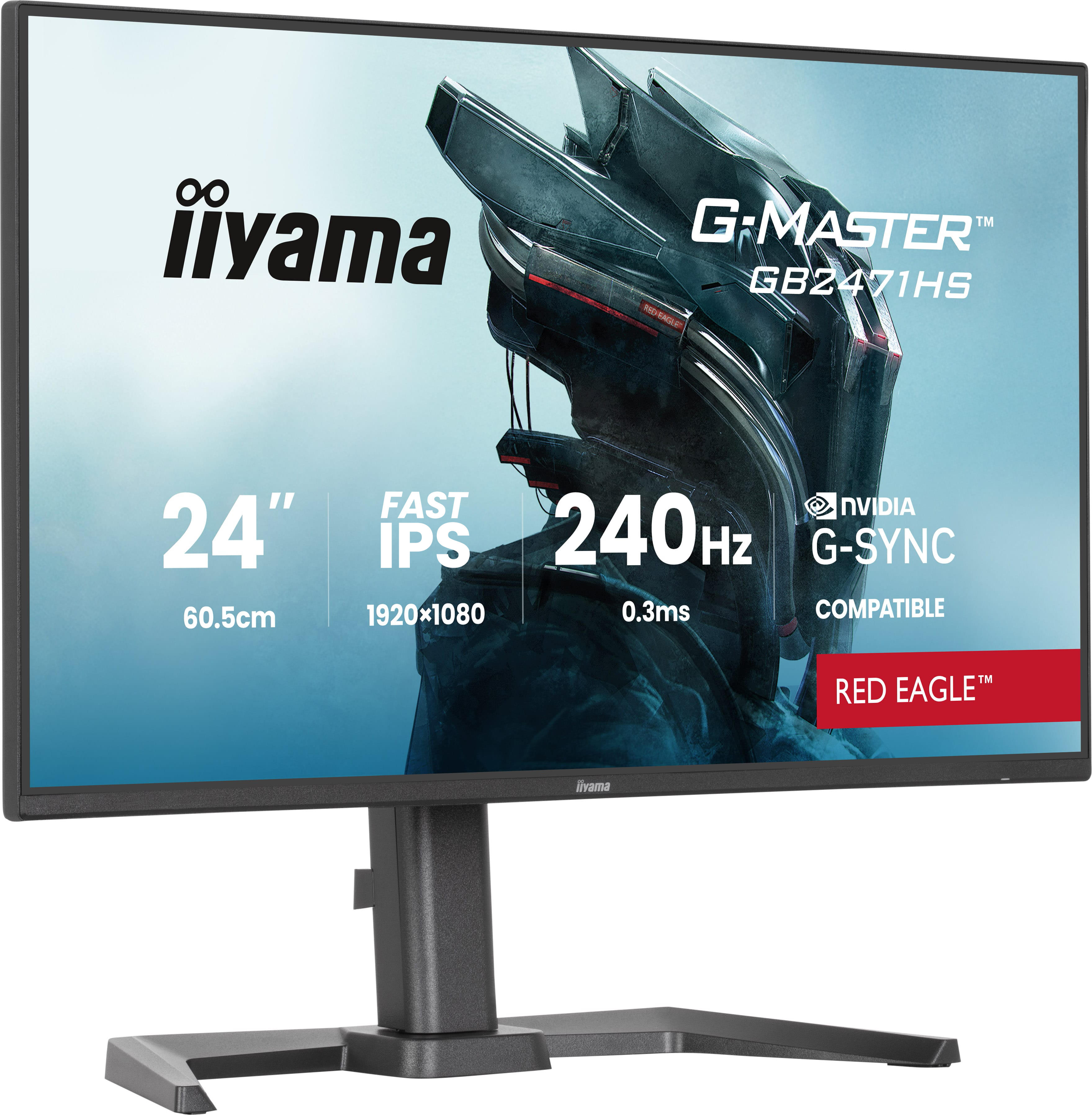 Iiyama G-MASTER Red Eagle GB2471HS-B1 - LED-Monitor - Gaming - 61 cm (24")