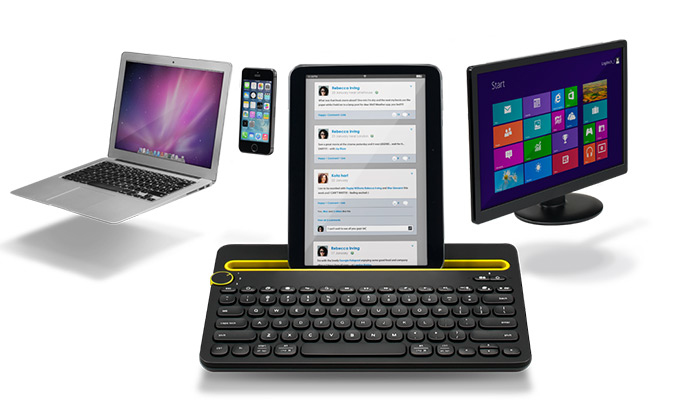 Logitech Multi-Device K480 - Tastatur - kabellos
