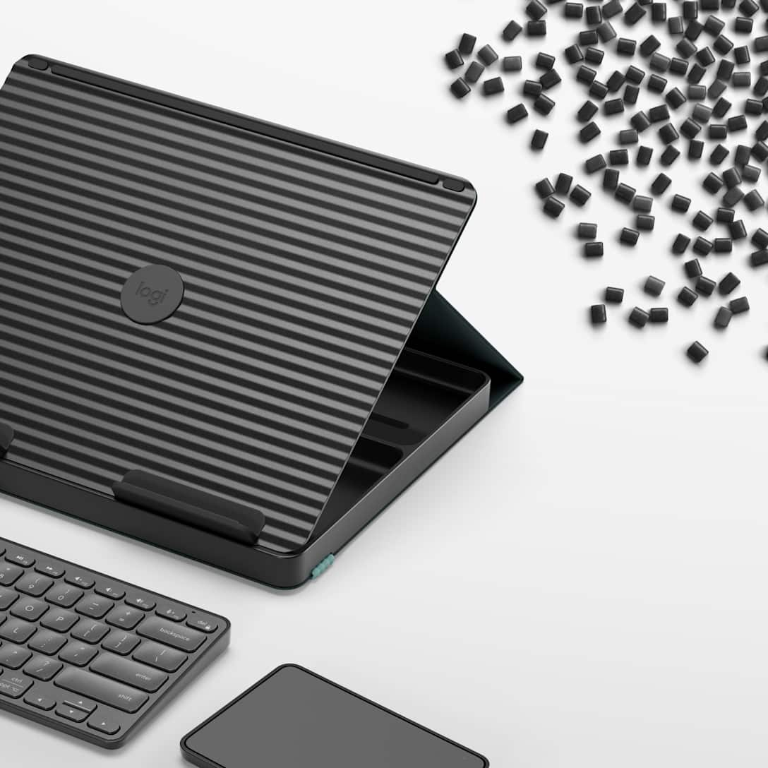 Logitech Casa Pop-Up Desk - Tastatur- und Touchpad-Set