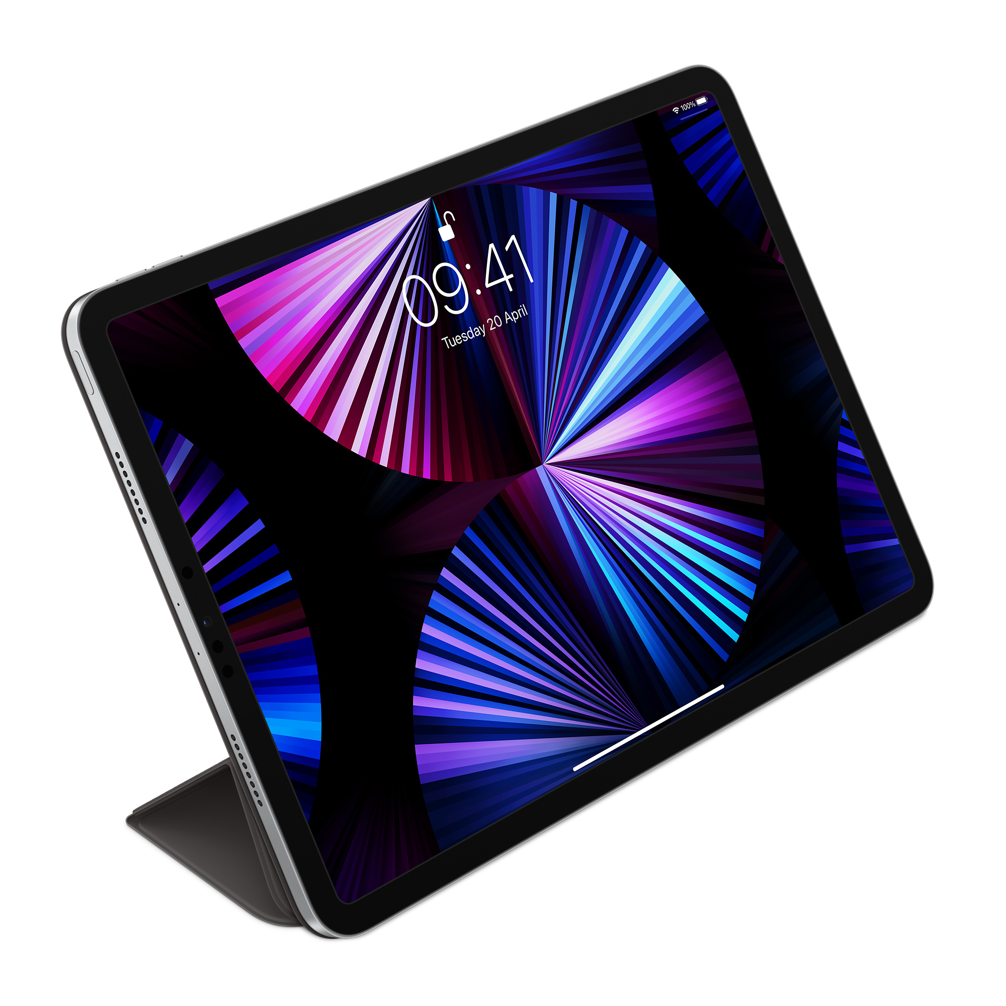 Apple Smart - Flip-Hülle für Tablet - Polyurethan - Schwarz - 11" - für 11-inch iPad Pro (1. Generat